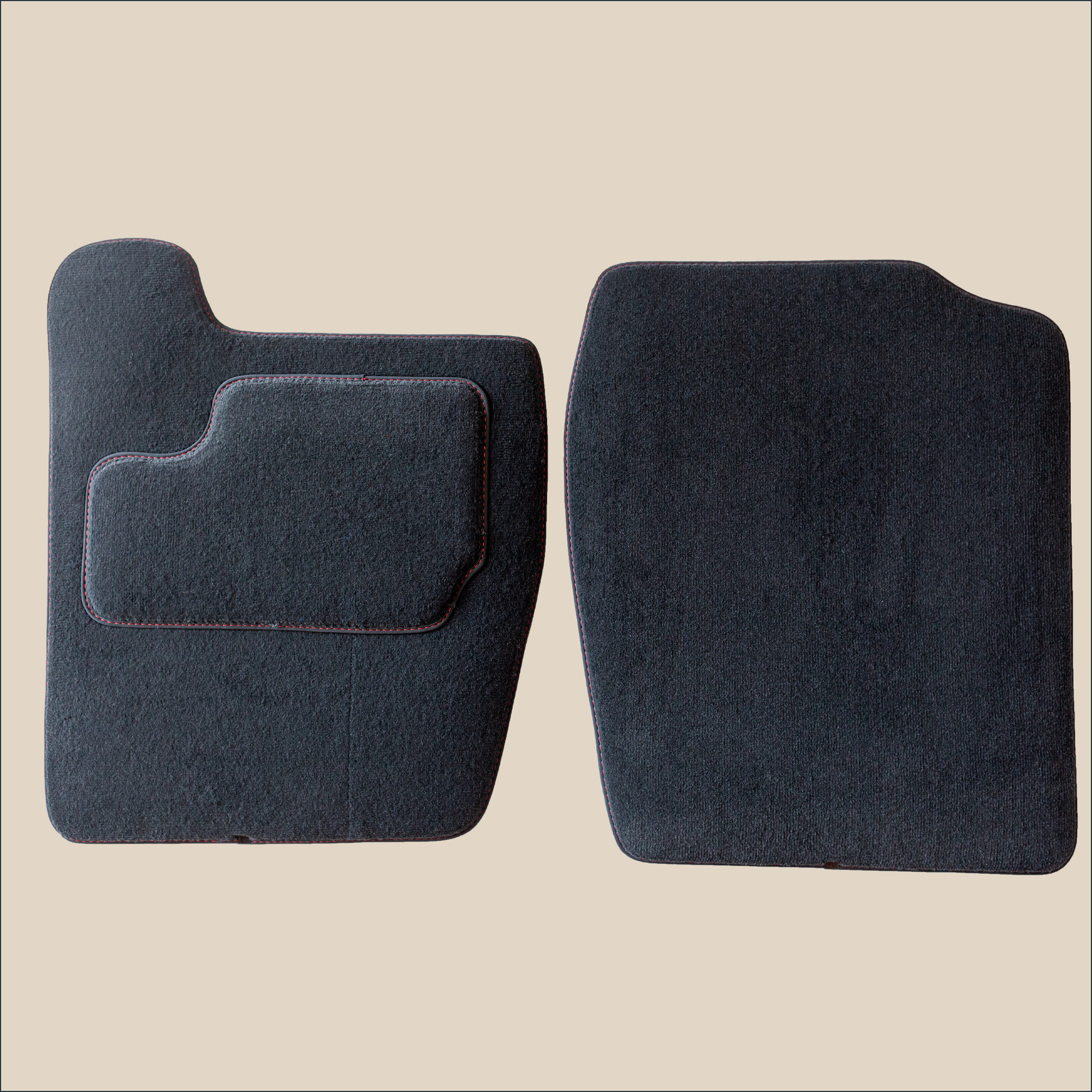 Tapis avant Citroën CX surpiqure rouge