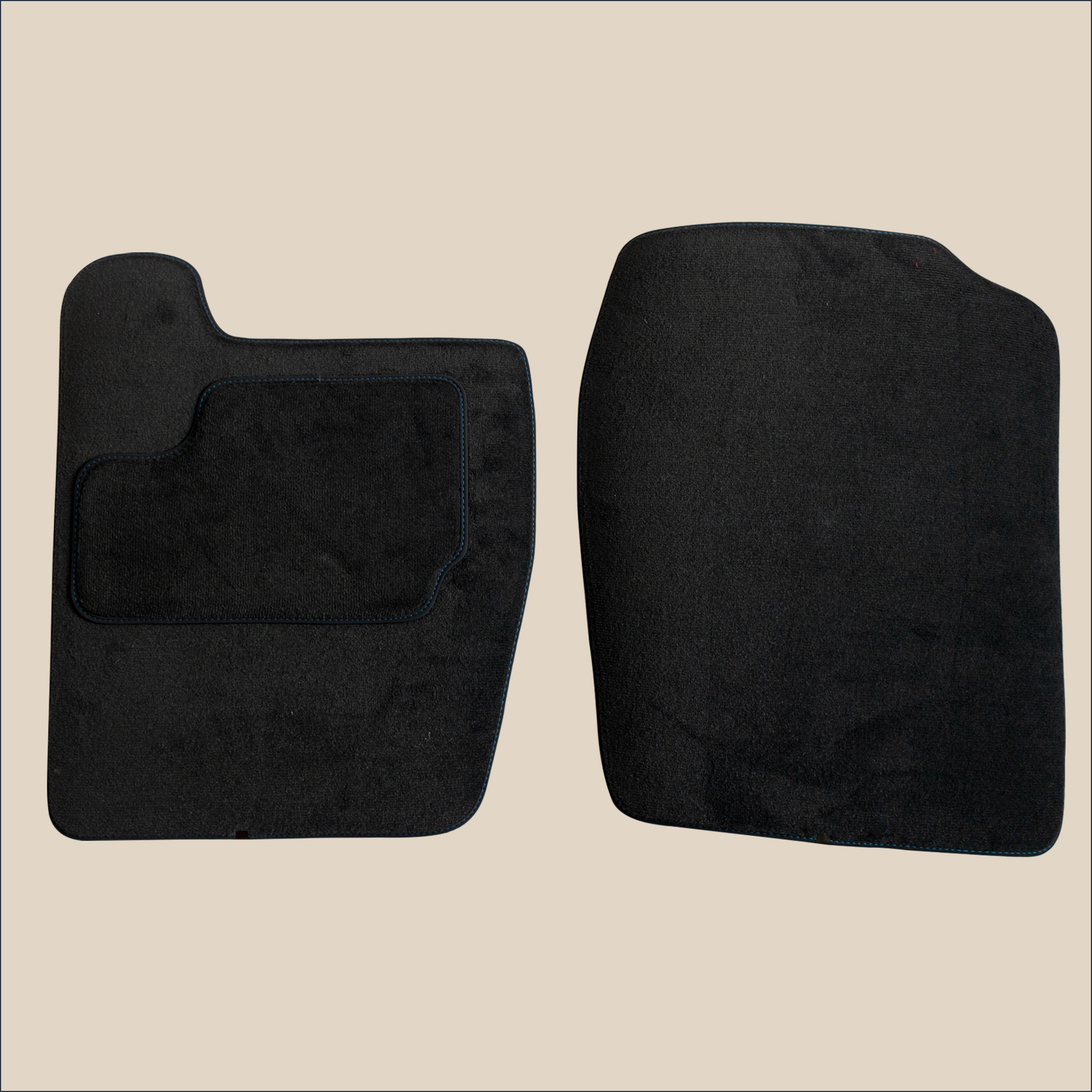 Tapis avant Citroën CX surpiqure bleu