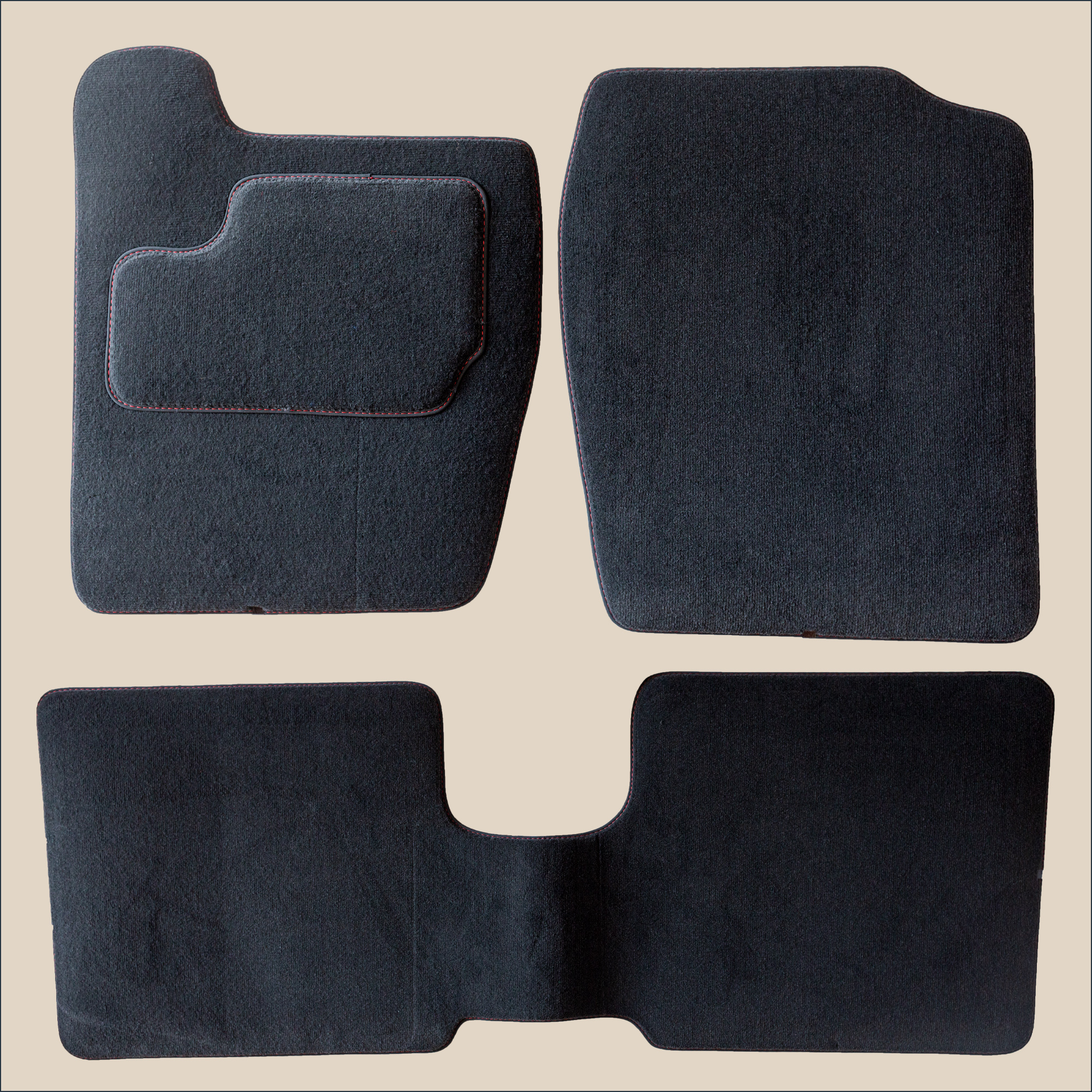 Tapis Citroën CX surpiqure rouge