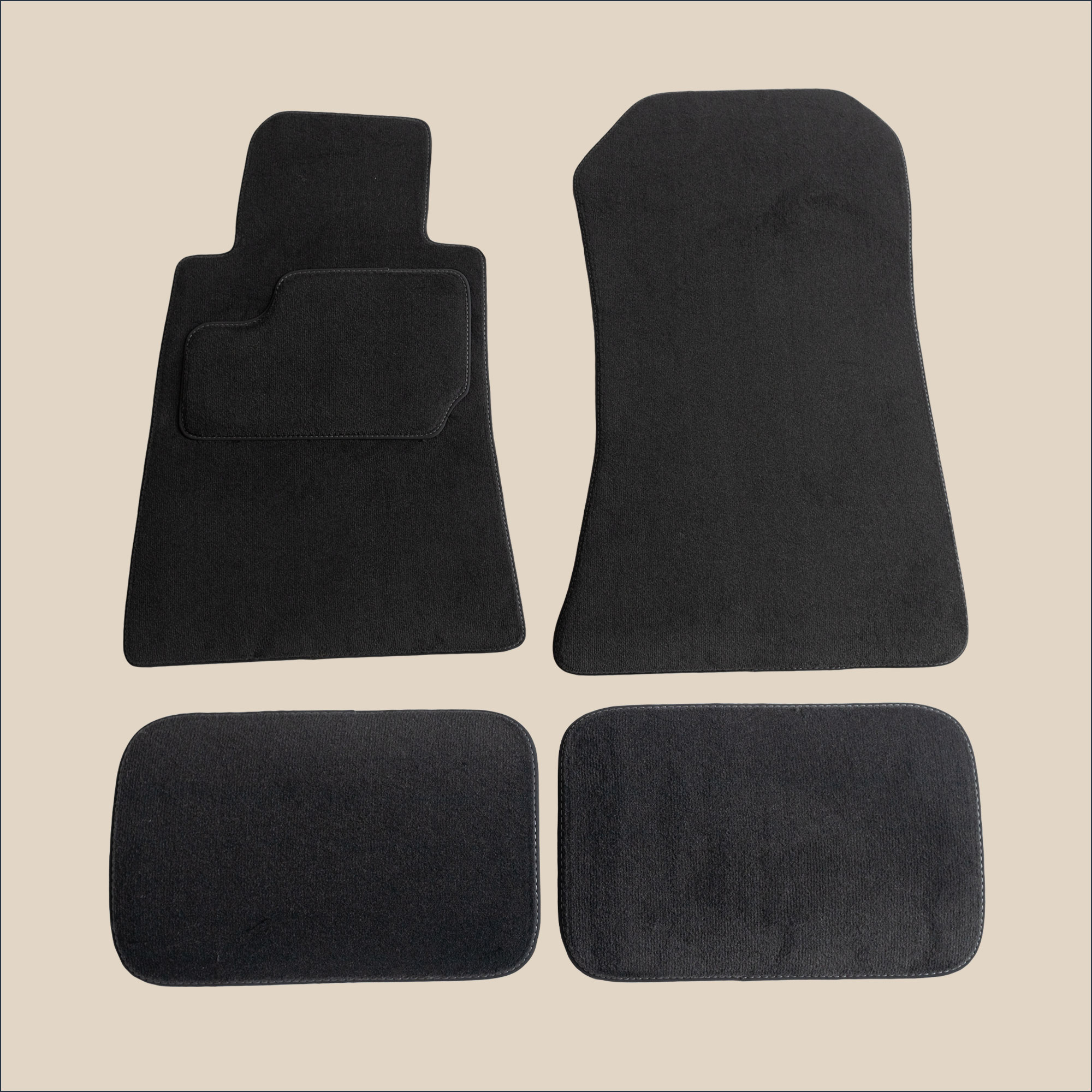 tapis surpiqure gris mercedes sl r129