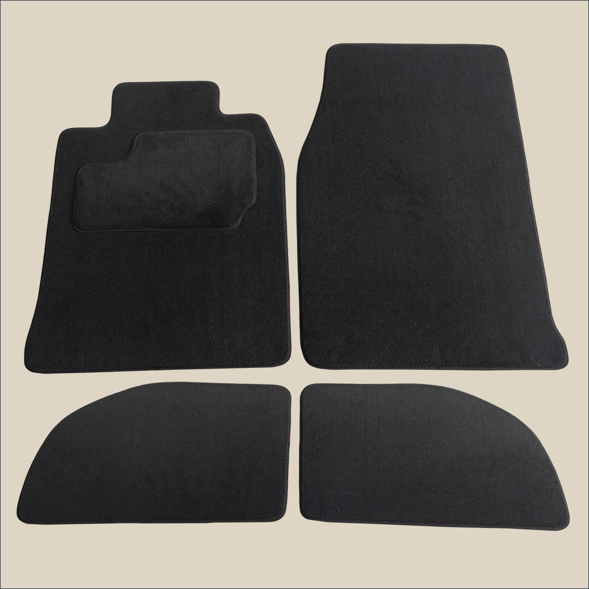 tapis surpiqure rouge porsche 944