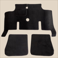 tapis renault dauphine surpiqure rouge