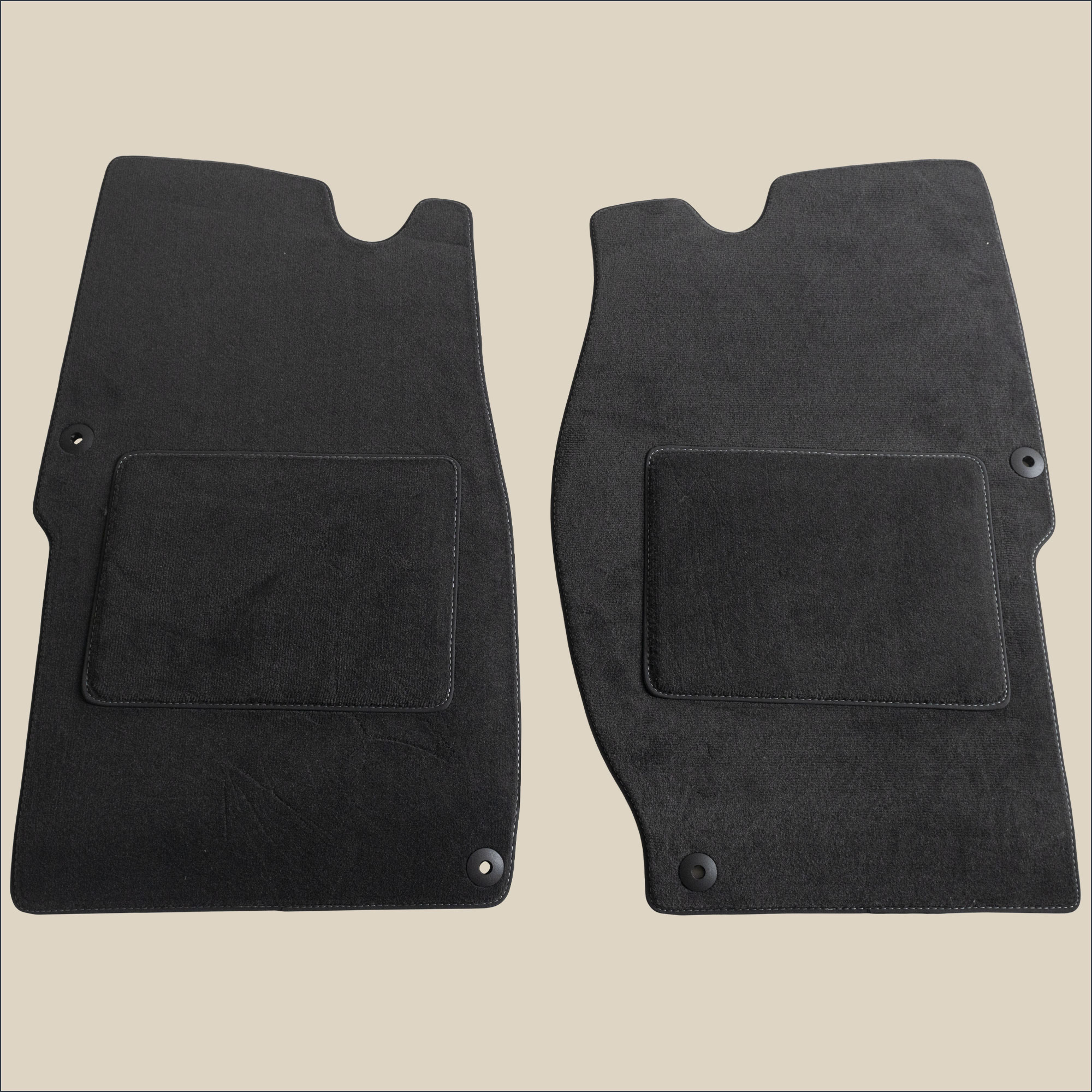 tapis avant surpiqure gris land rover range rover