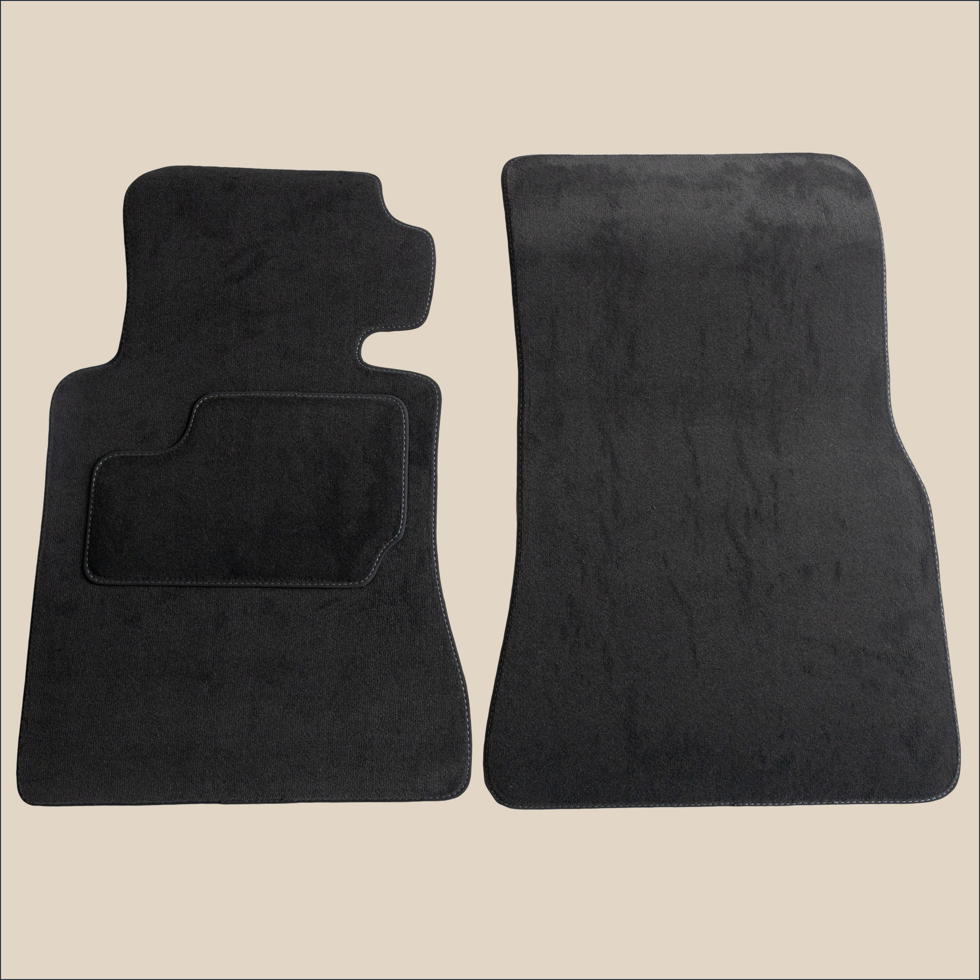 tapis avant surpiqure gris mercedes se w126