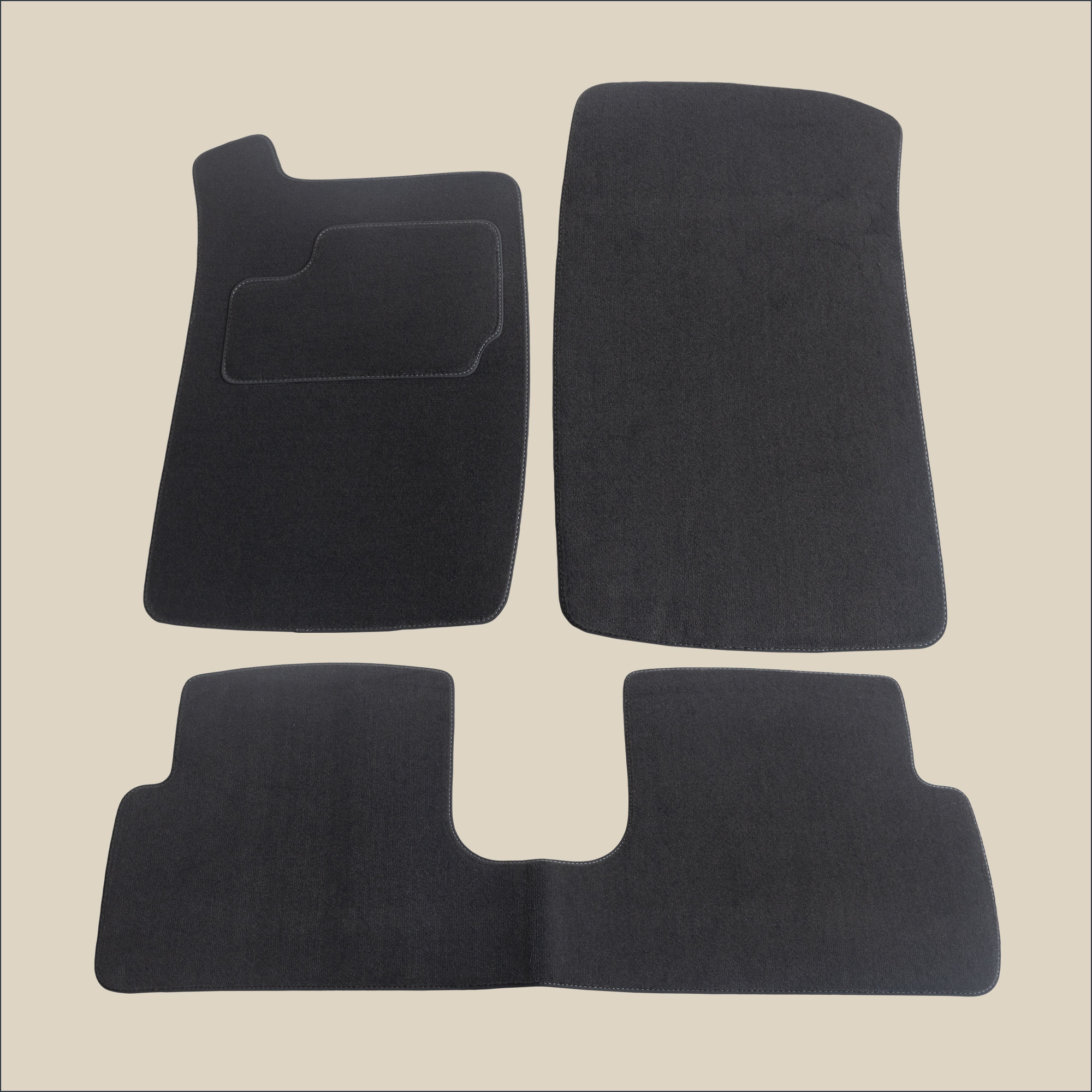 tapis surpiqure gris peugeot 309