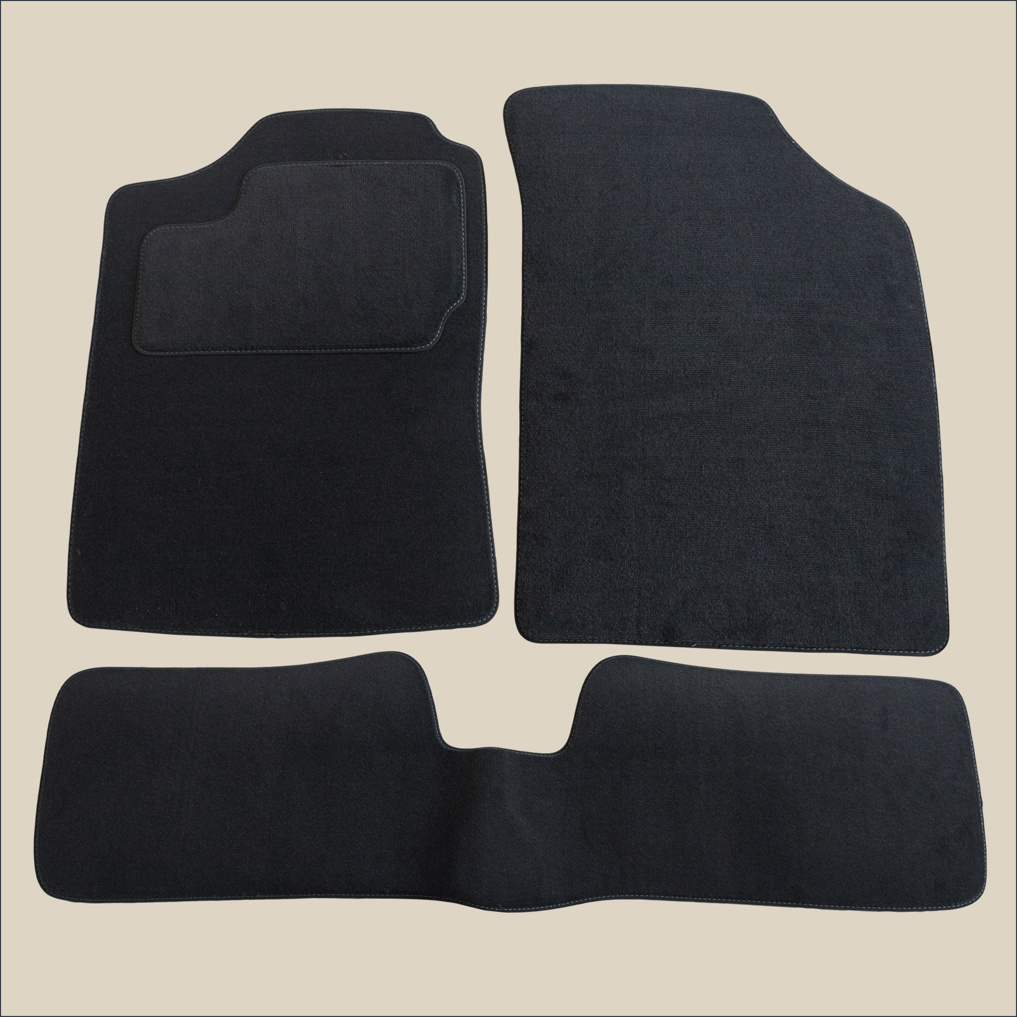 tapis surpiqure gris renault super 5 3 portes