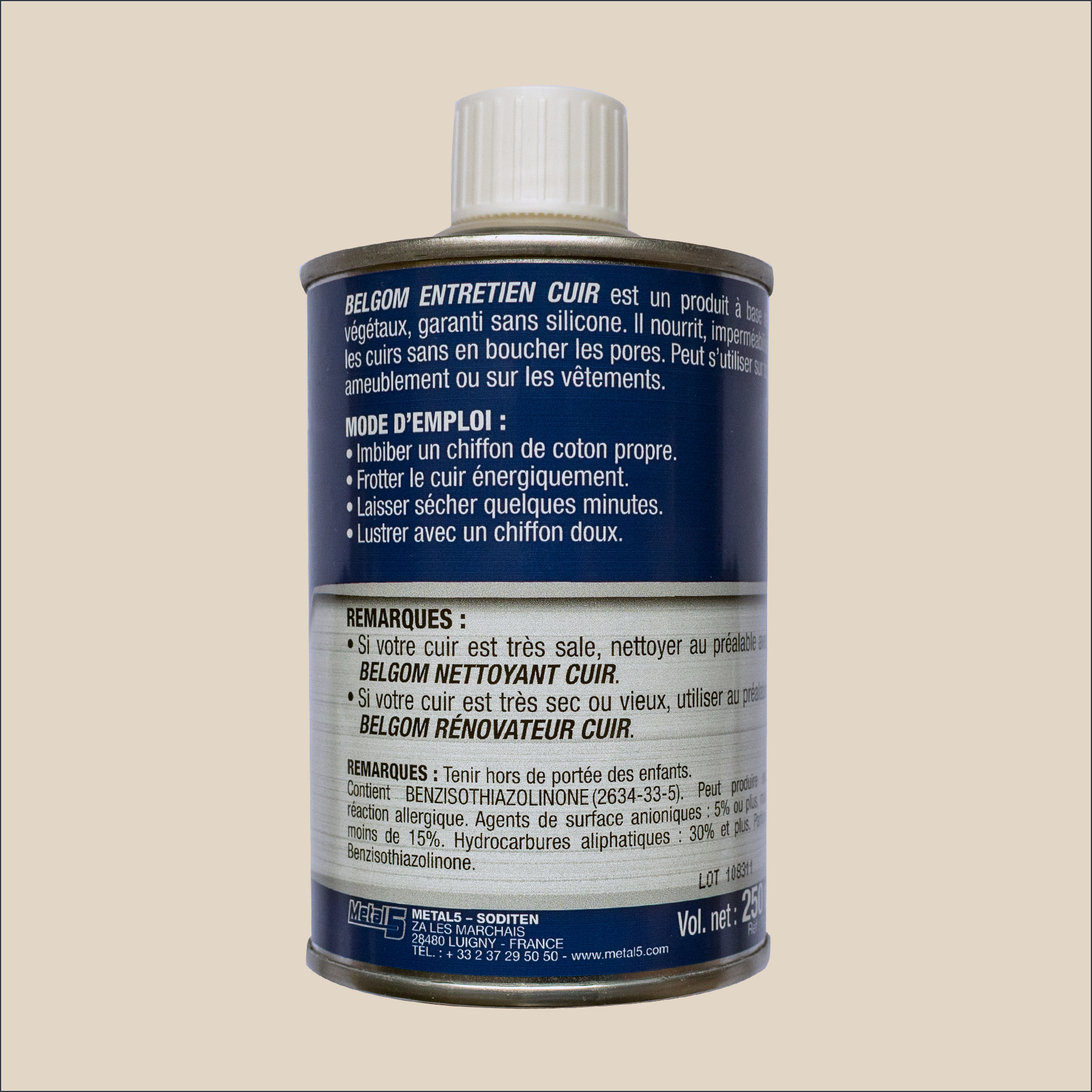 Belgom entretien cuir 250ml