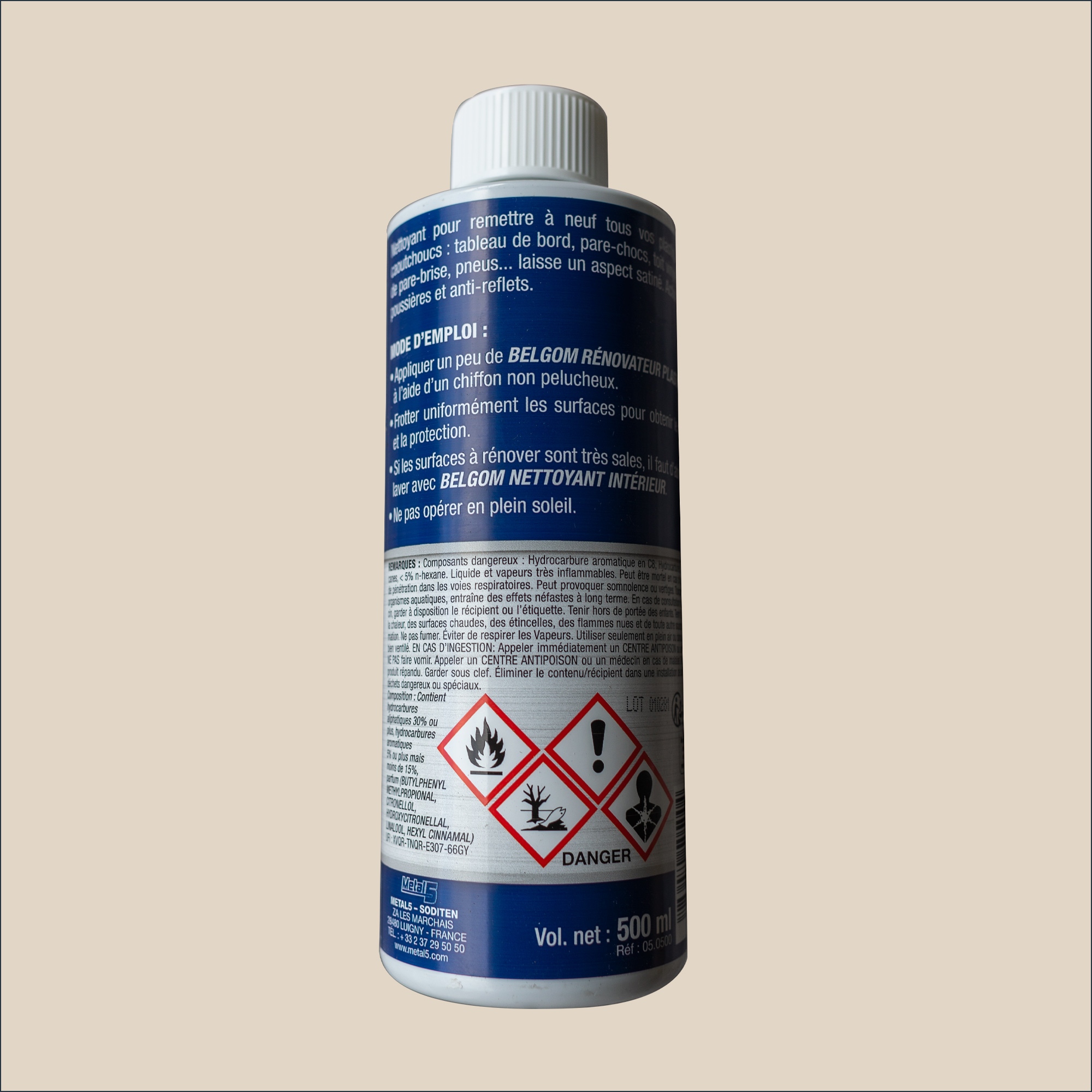 Belgom rénovateur plastiques 500ml