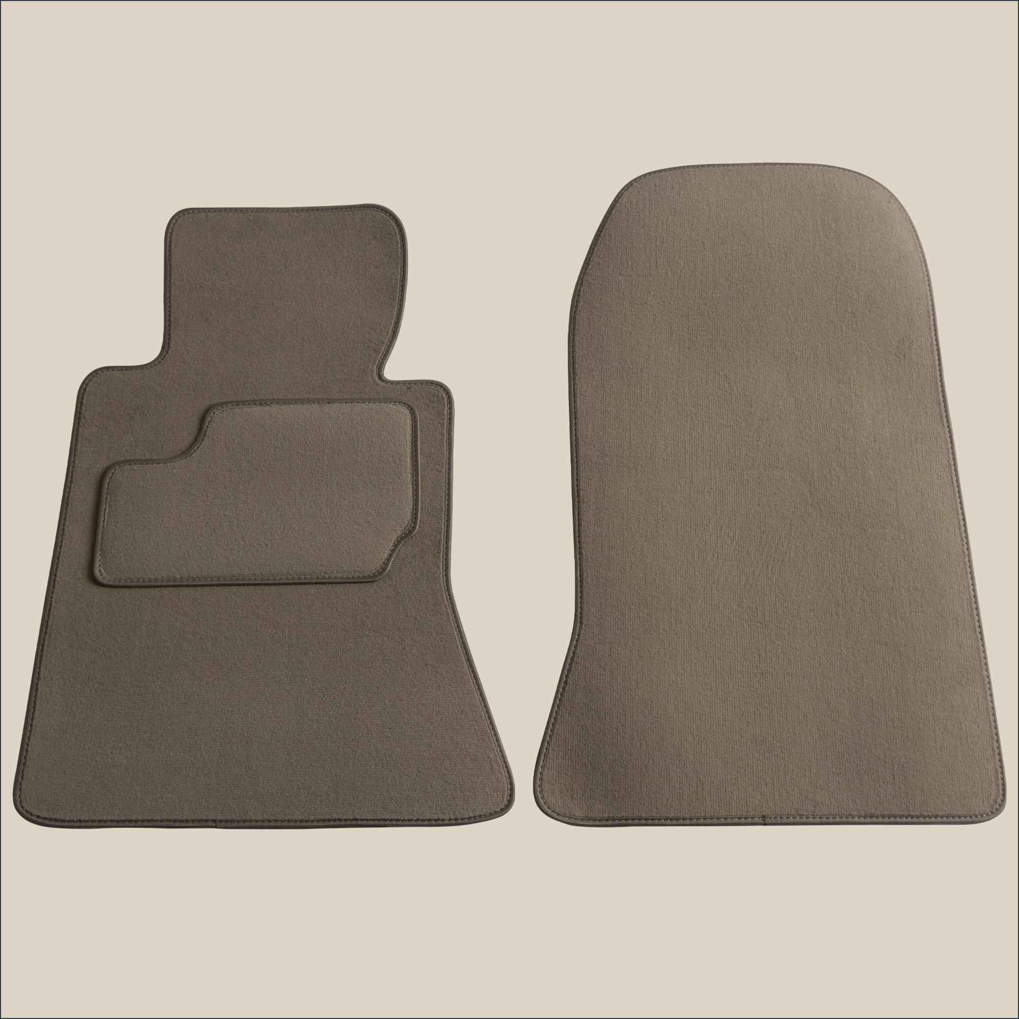 tapis avant beige mercedes w124 coupé