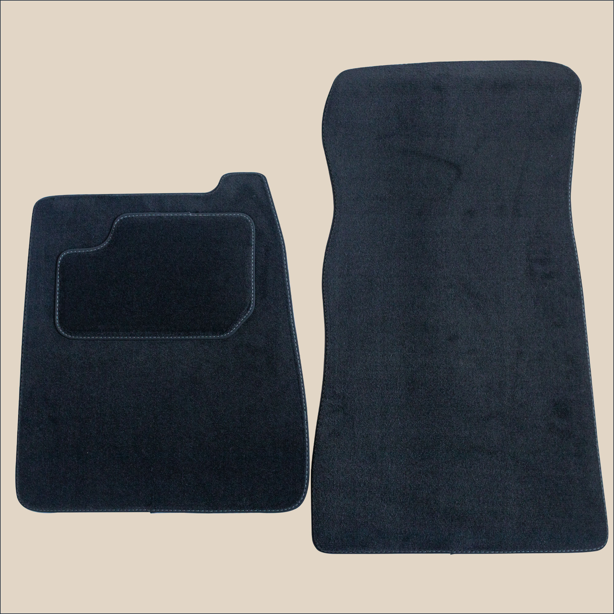 tapis-avan citroen sm surpiqure gris