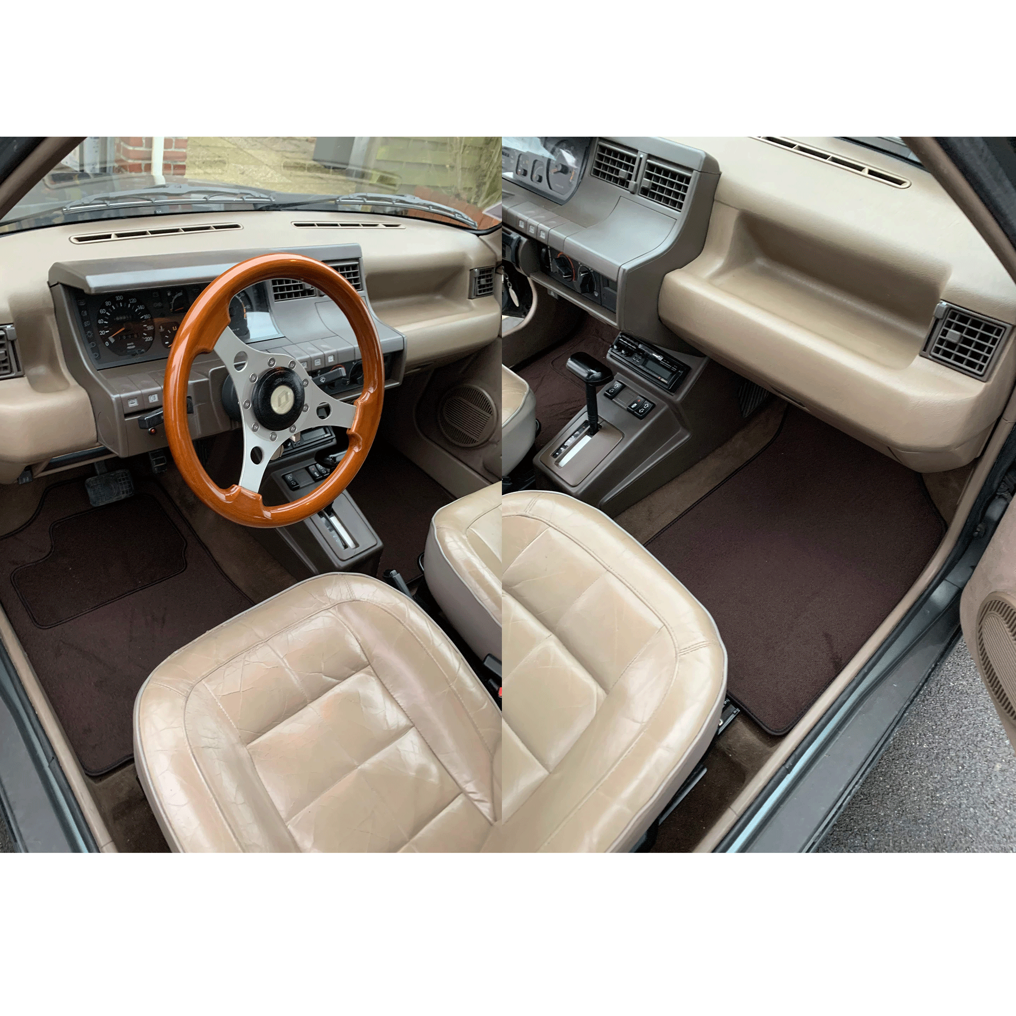 tapis avant marron renault super 5 3 portes