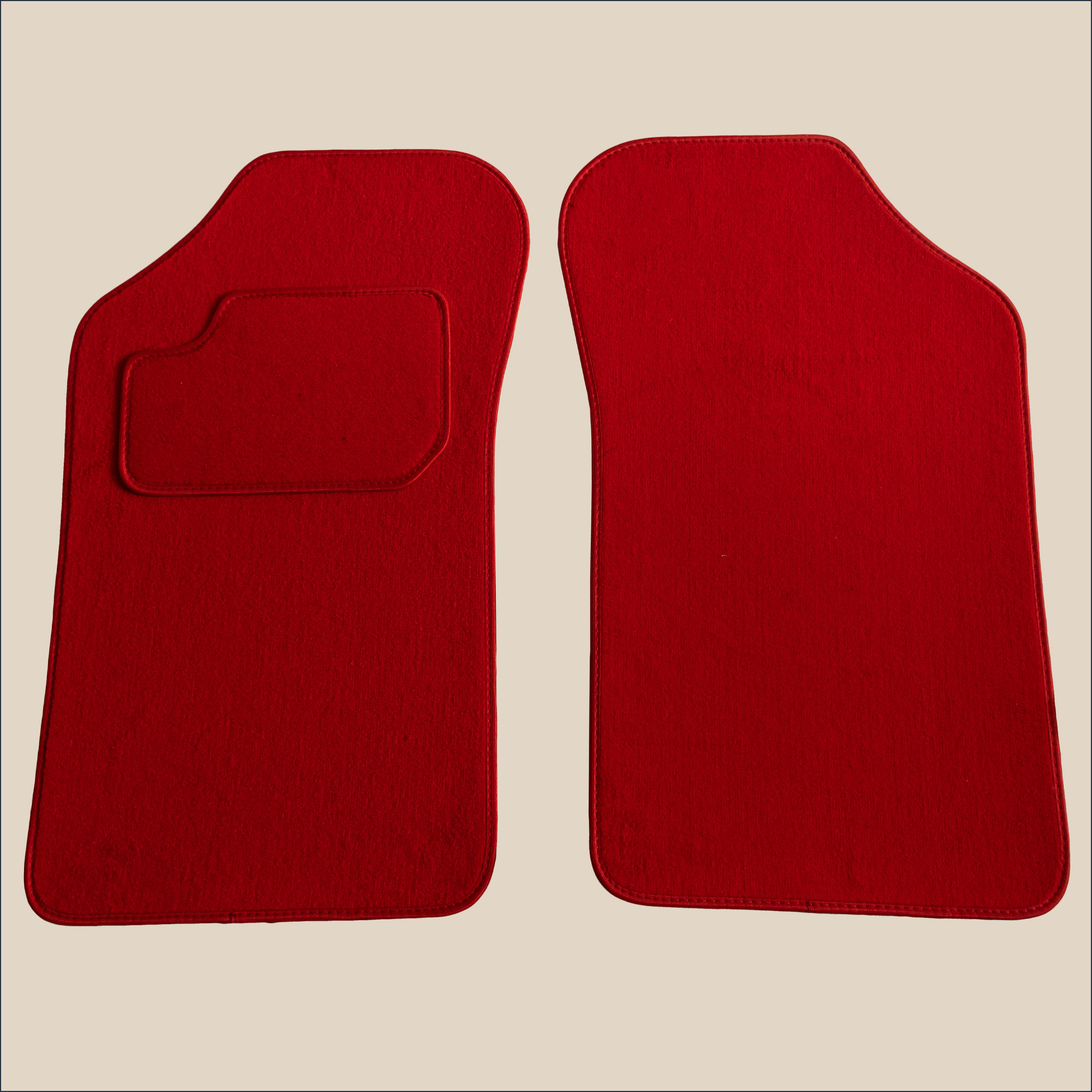 tapis avant rouge peugeot 205