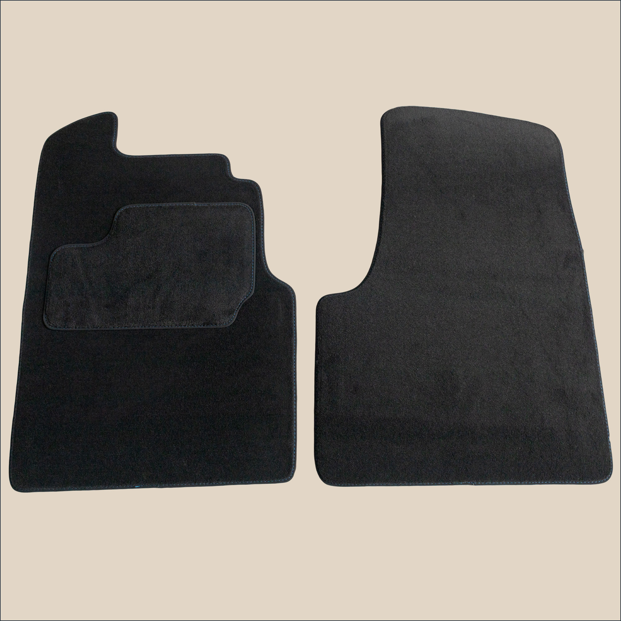 tapis avant surpiqure bleu renault 5