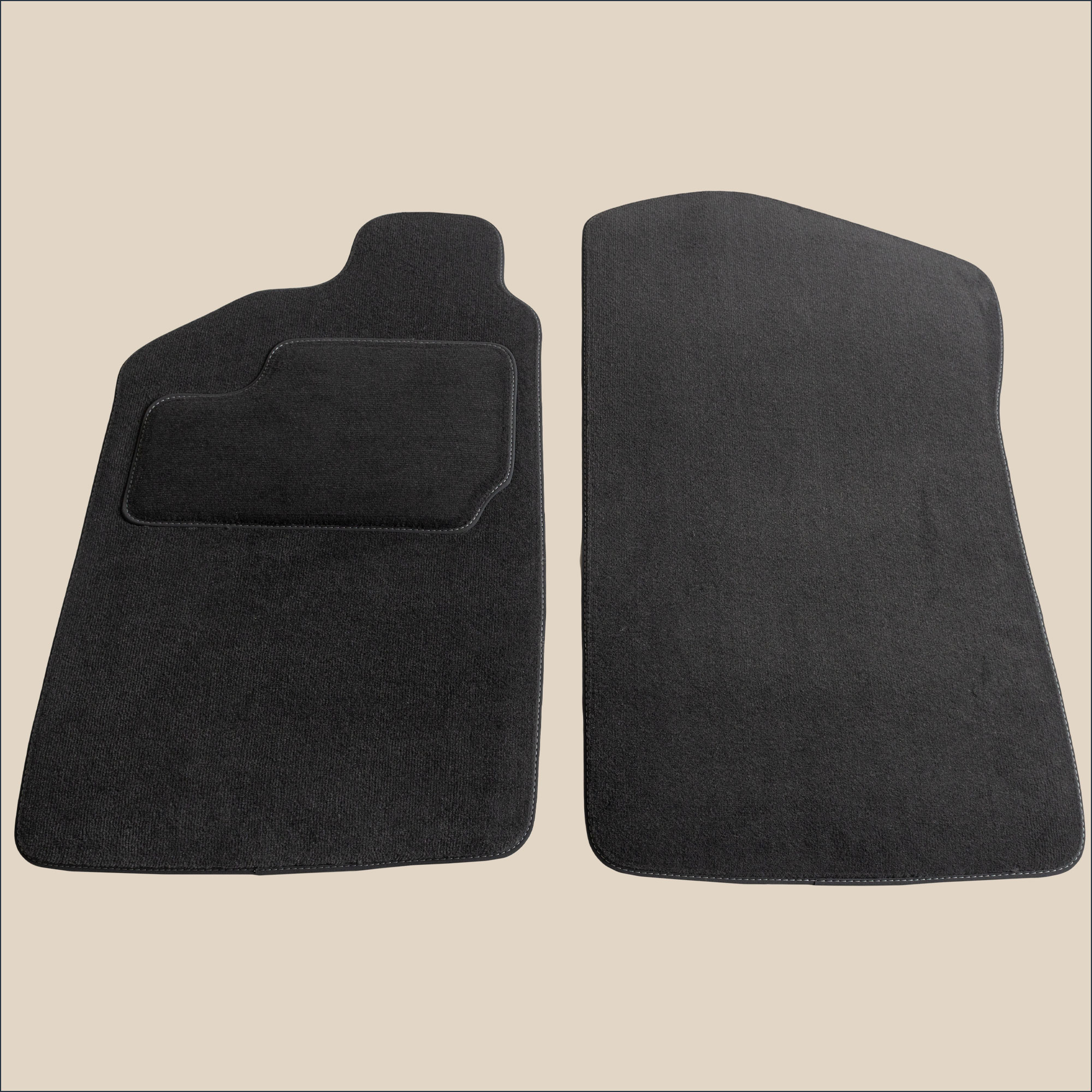 tapis avant surpiqure gris citroen zx berline