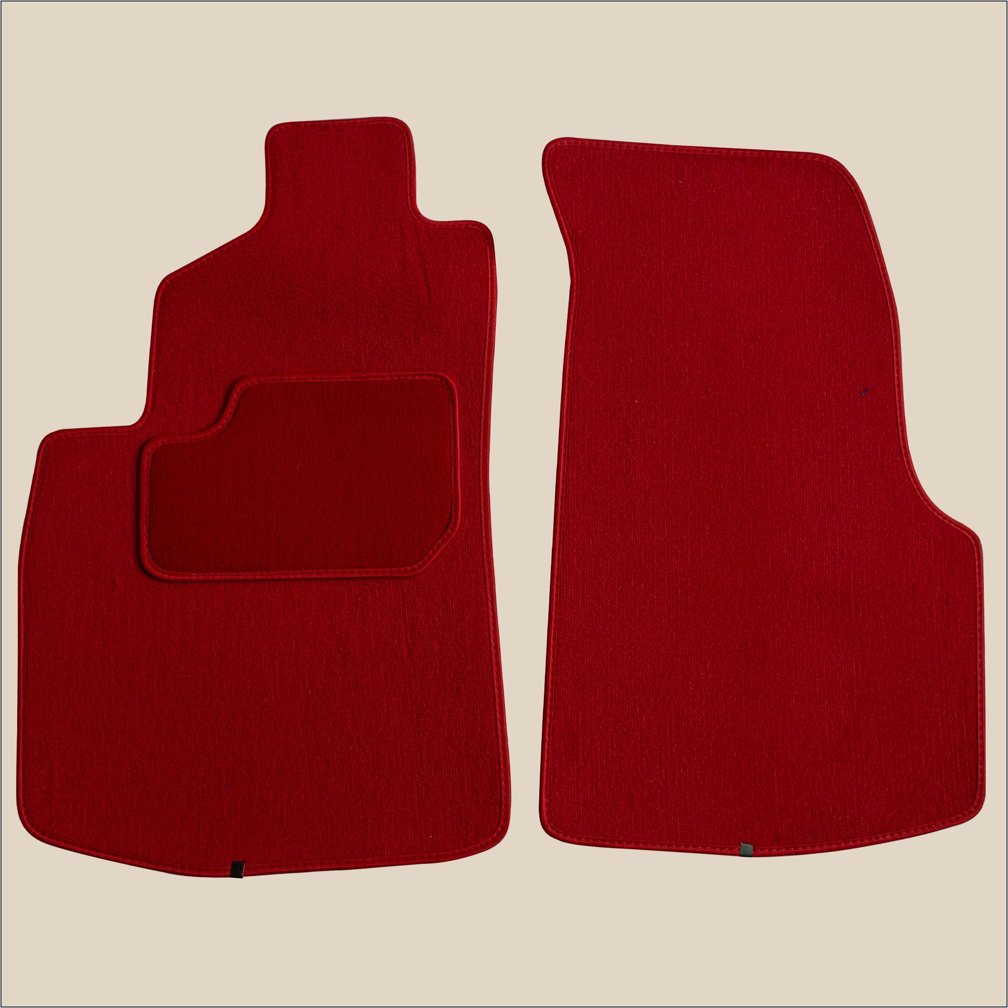 tapis avant volkswagen golf 1 cabriolet rouge