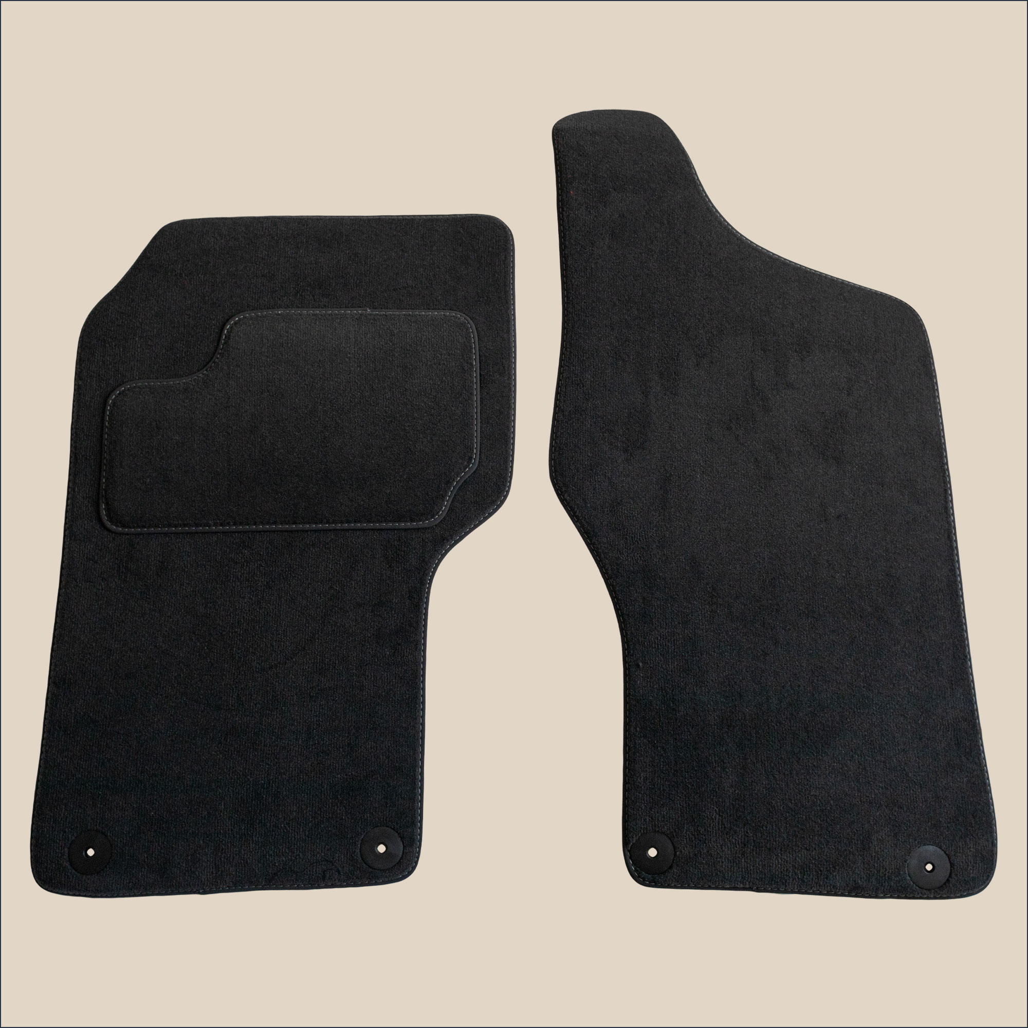 tapis avant surpiqure gris audi s2 quattro coupe
