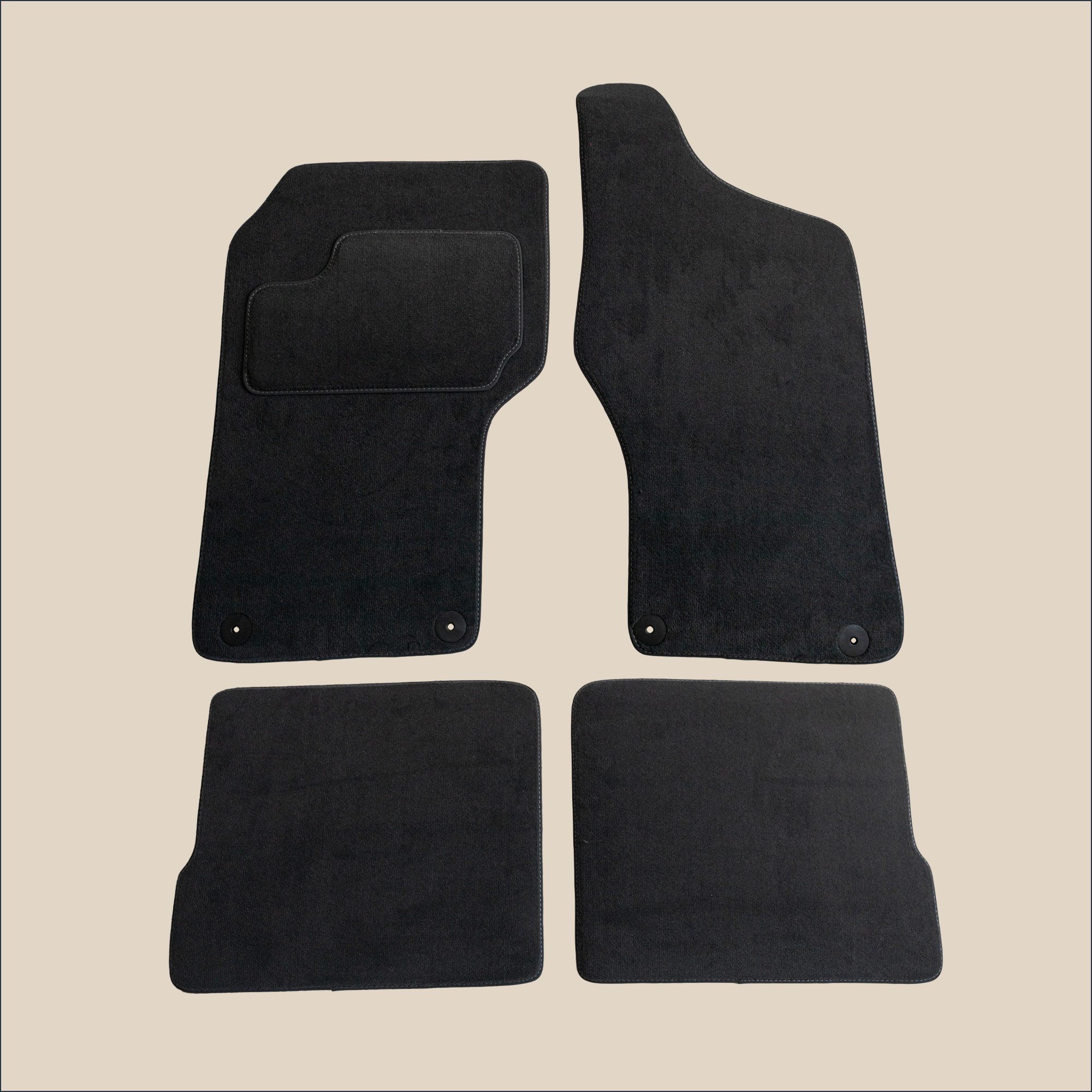 tapis surpiqure gris audi s2 quattro coupe