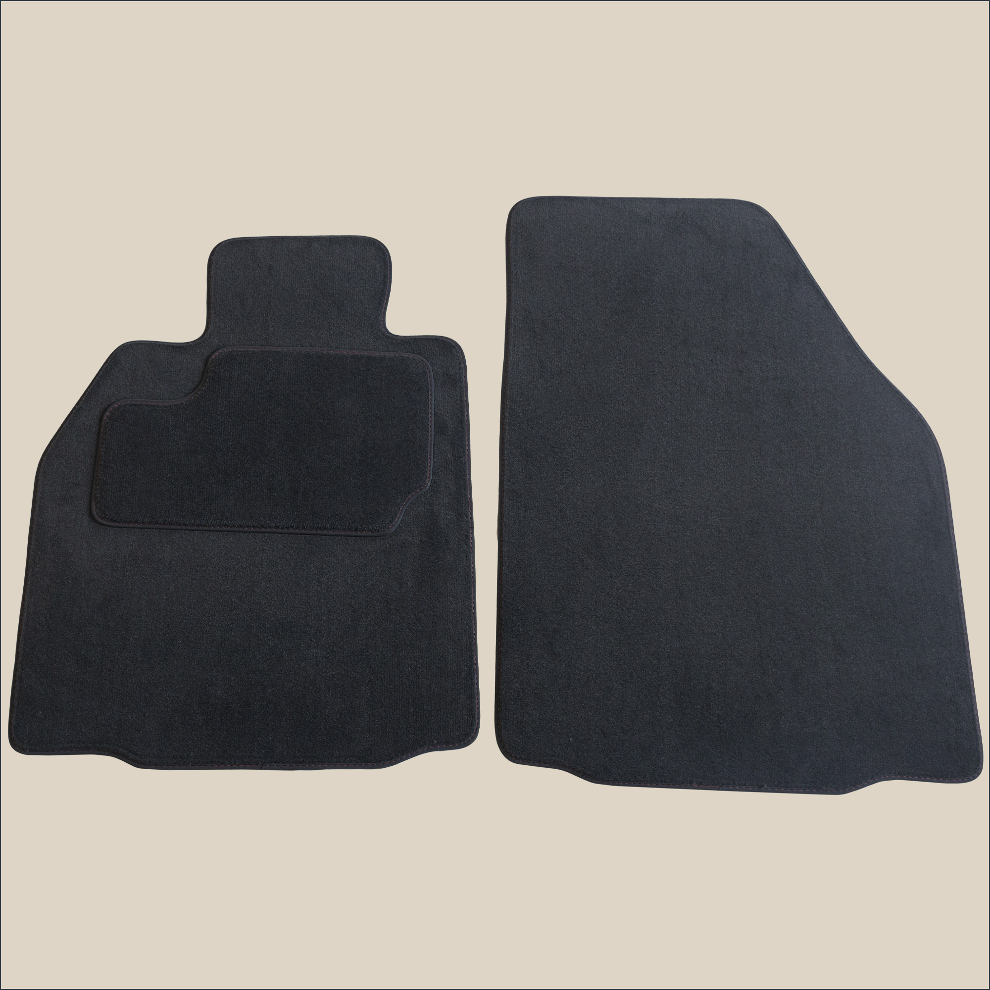 tapis avant surpiqure rouge porsche boxster type 987