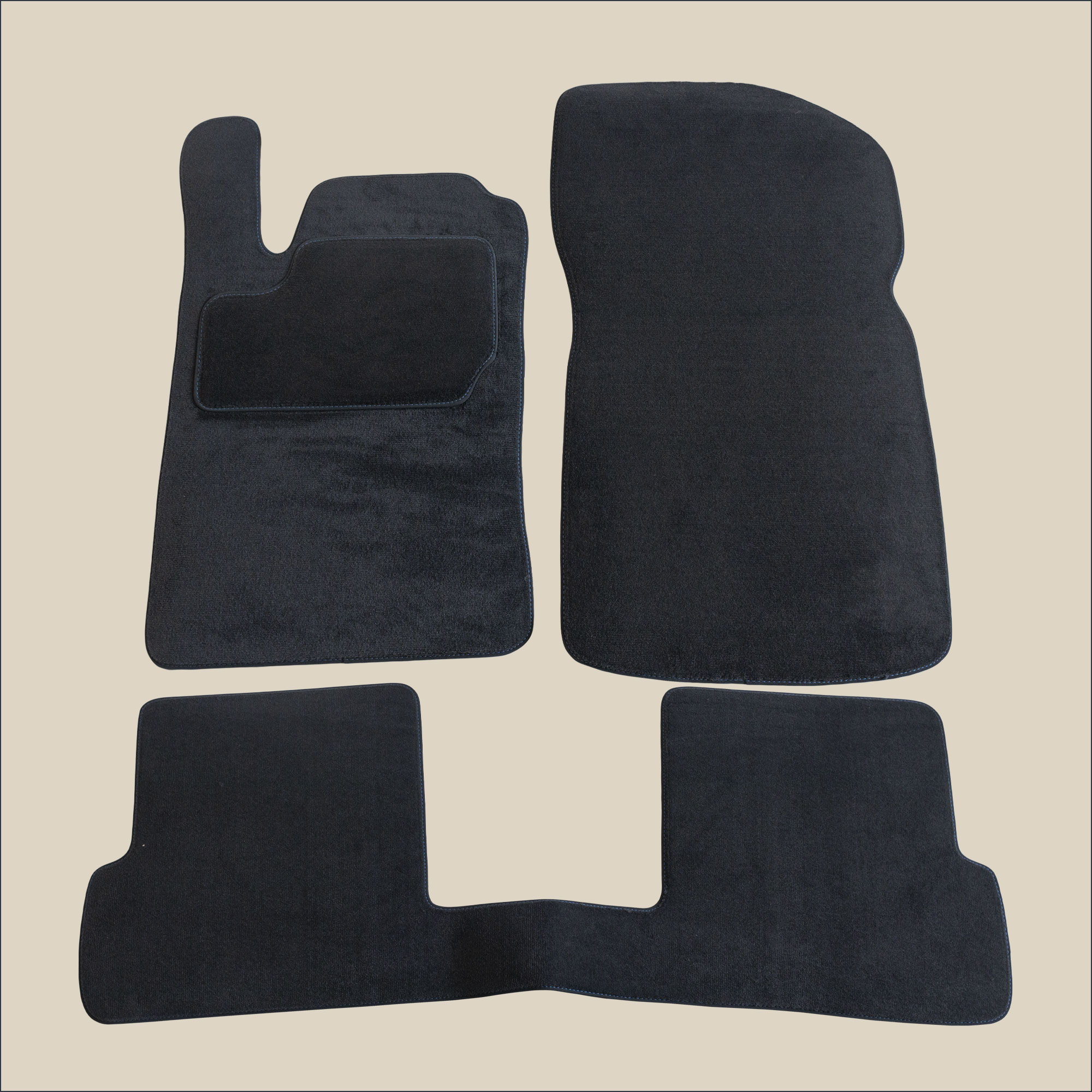 tapis surpiqure bleu renault megane 1 coupe