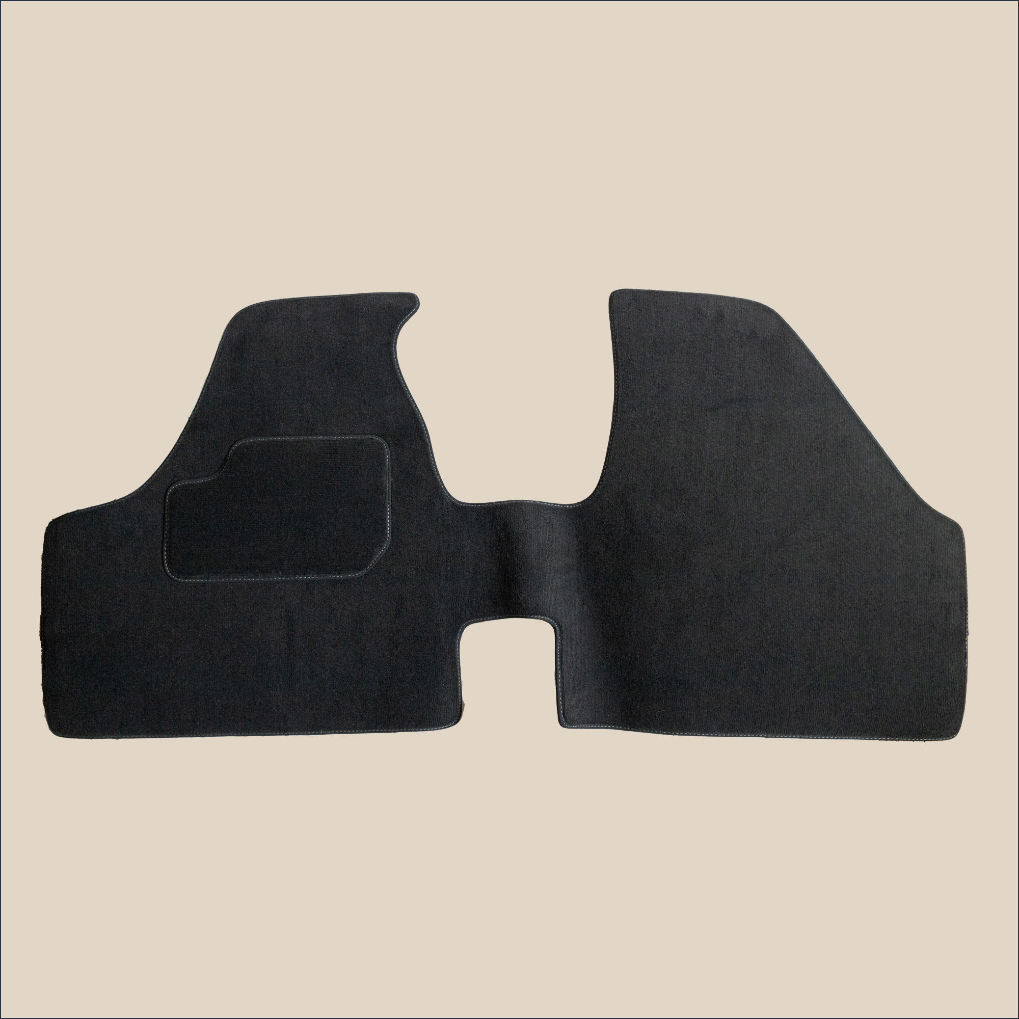 tapis avant renault 17 phase 1 surpiqure gris