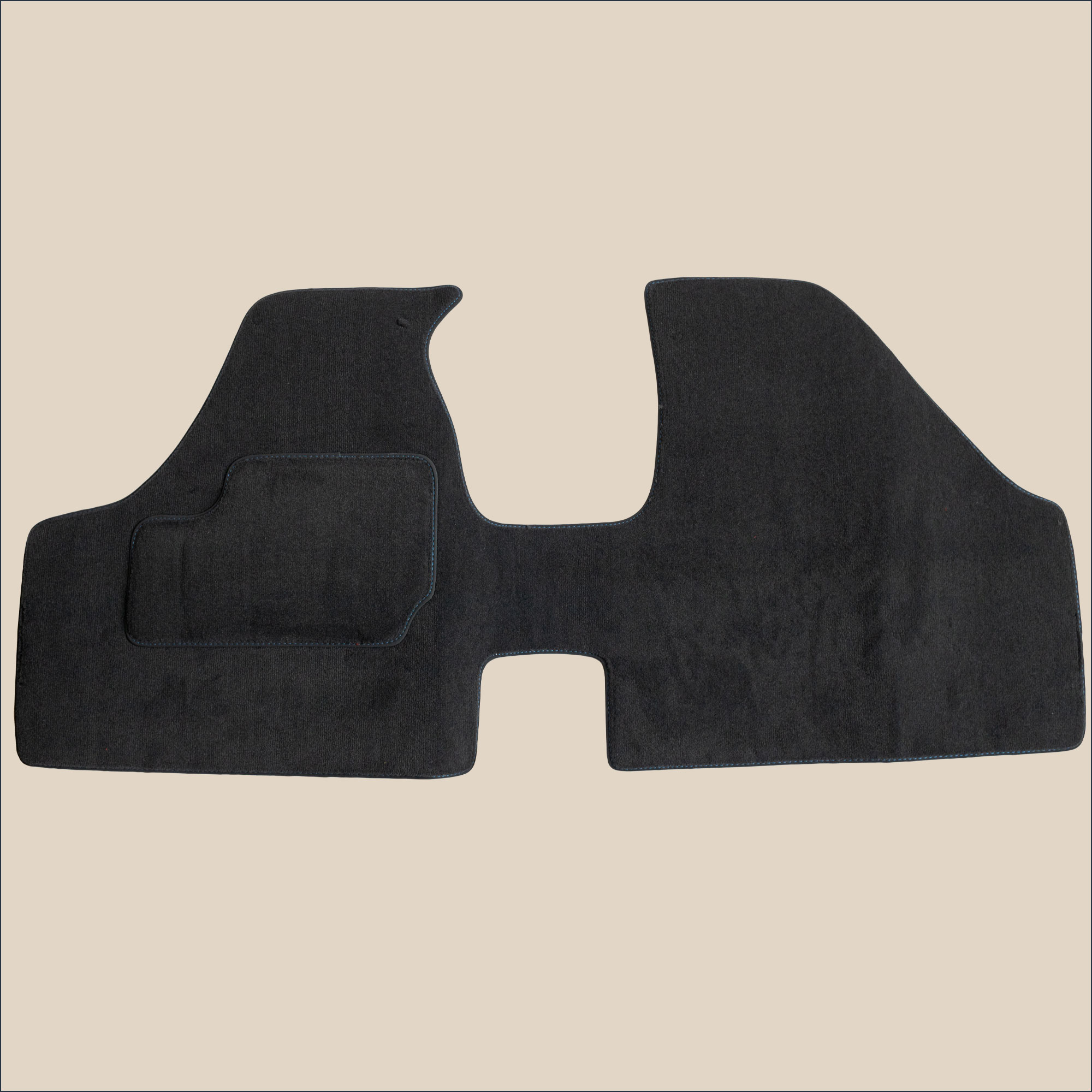 Tapis avant surpiqure bleu renault 15 phase 1