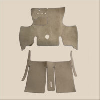 tapis avant arriere beige renault 4CV