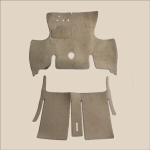 tapis avant arriere beige renault 4CV