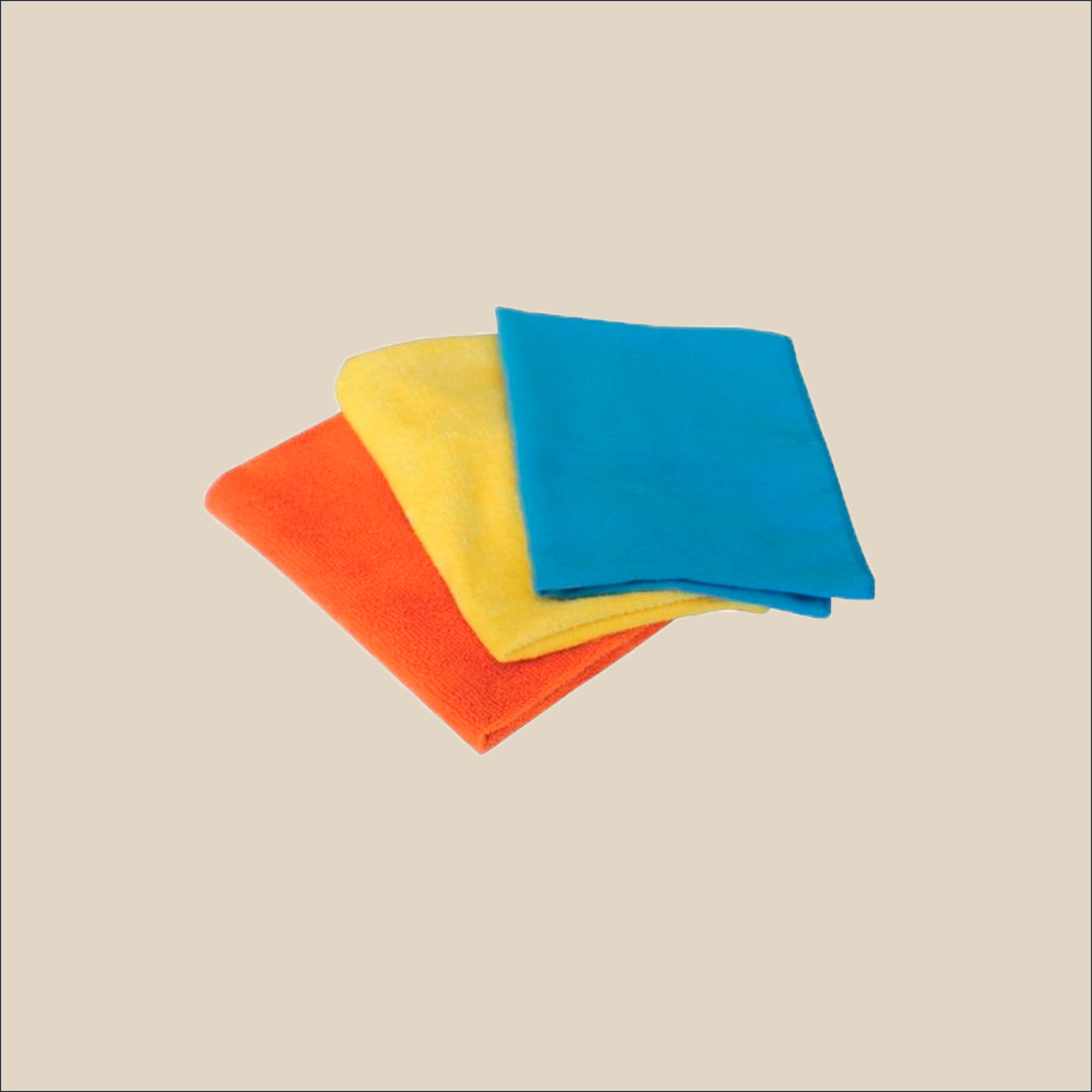 Lot de 3 lingettes nettoyage microfibre 30x40cm