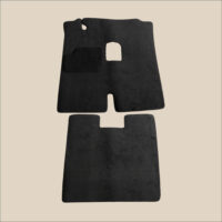 tapis surpiqure rouge austin mini moke