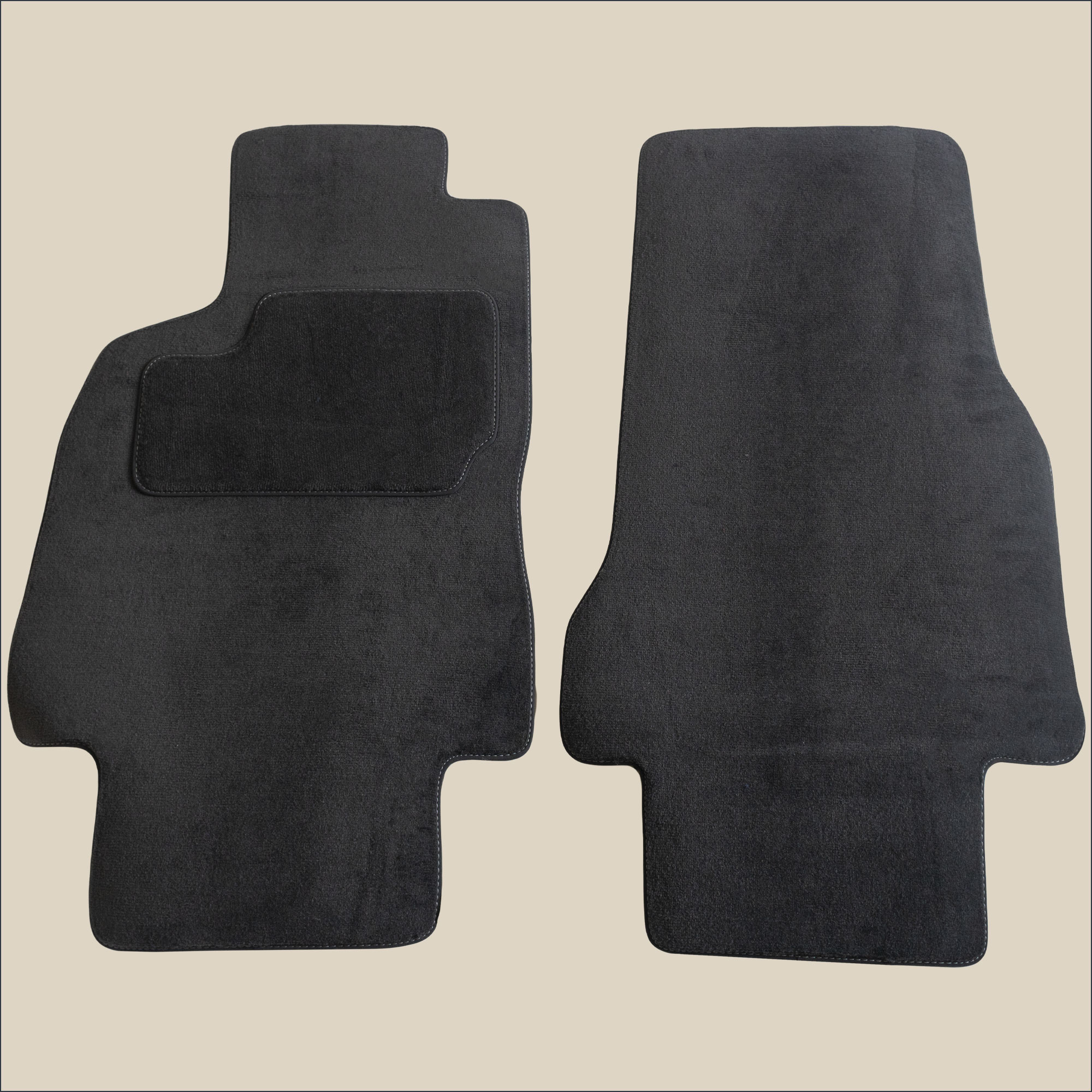 tapis surpiqure gris avant mercedes classe a w168