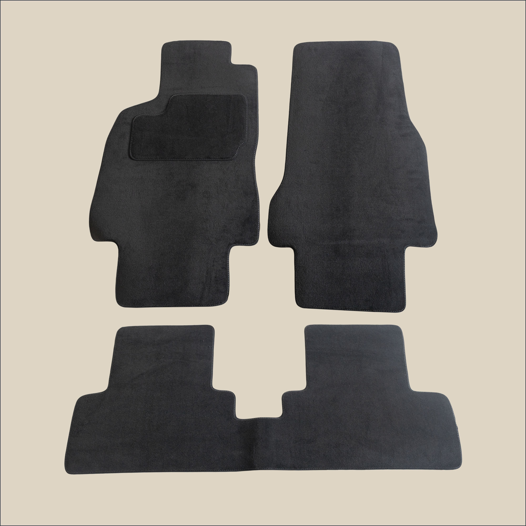 tapis surpiqure gris mercedes classe a w168