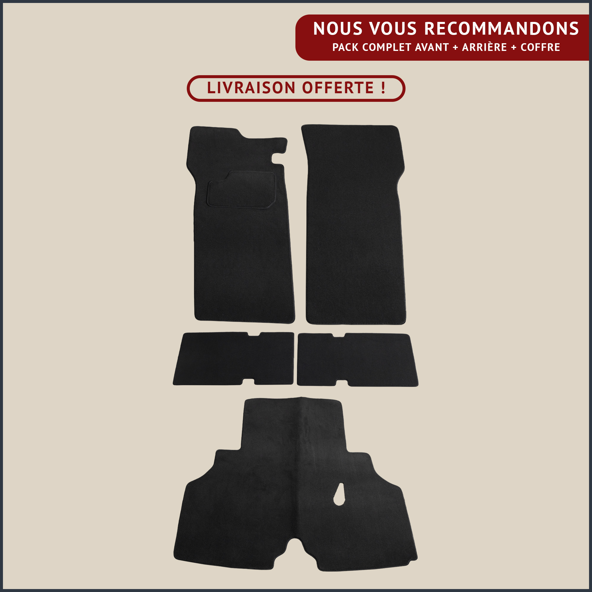 jeu de tapis complet peugeot 404 cabriolet