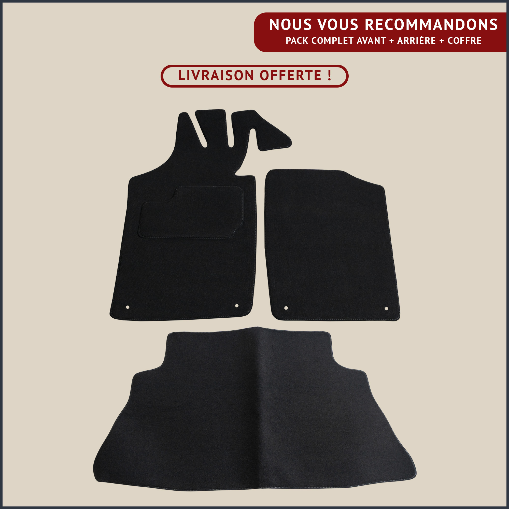 jeu de tapis complet pour porsche 914