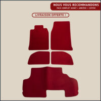 jeu de tapis complet rouge porsche 944