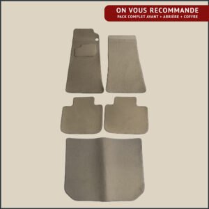 tapis pour avant arriere coffre voitures anciennes