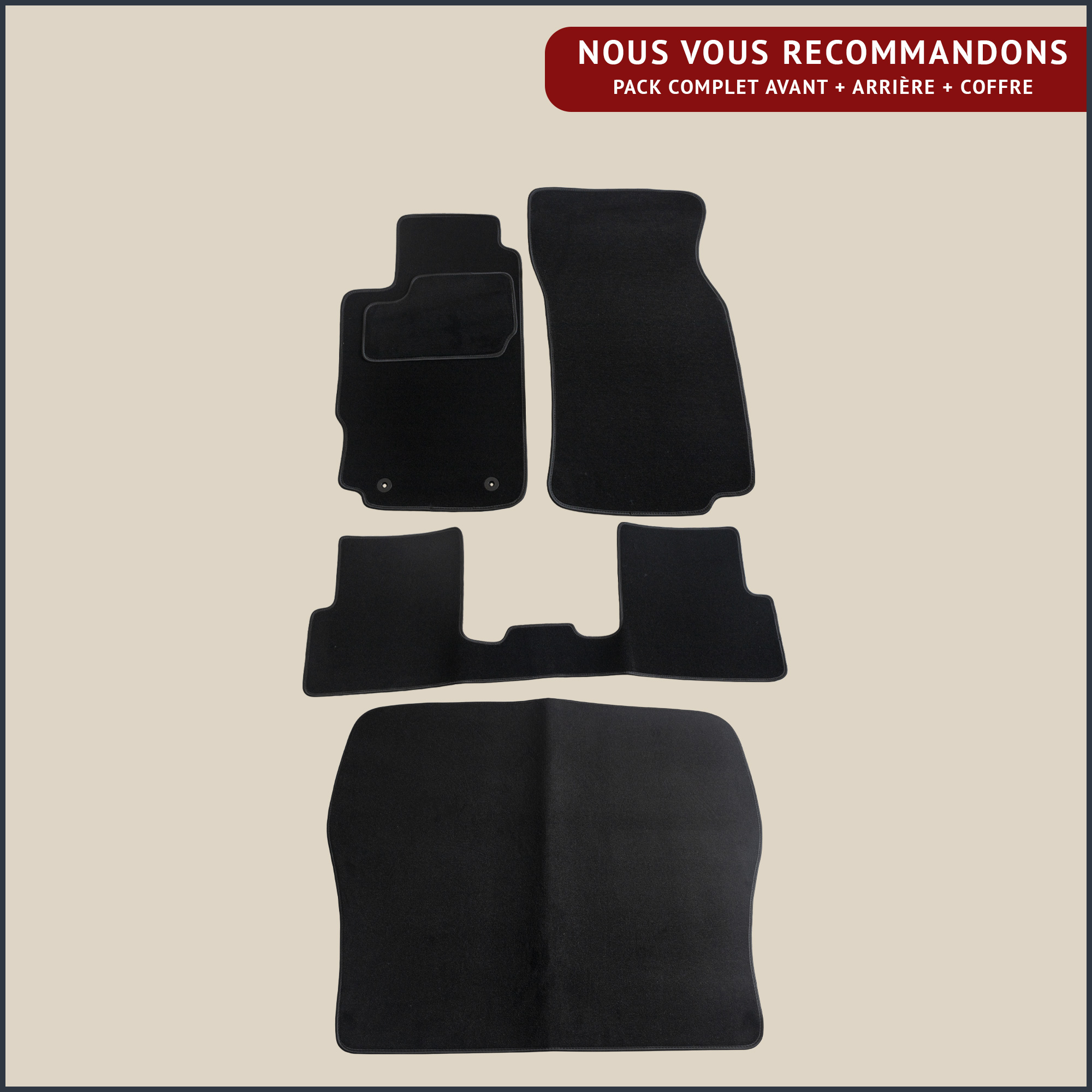 jeu complet noir peugeot 406 coupe