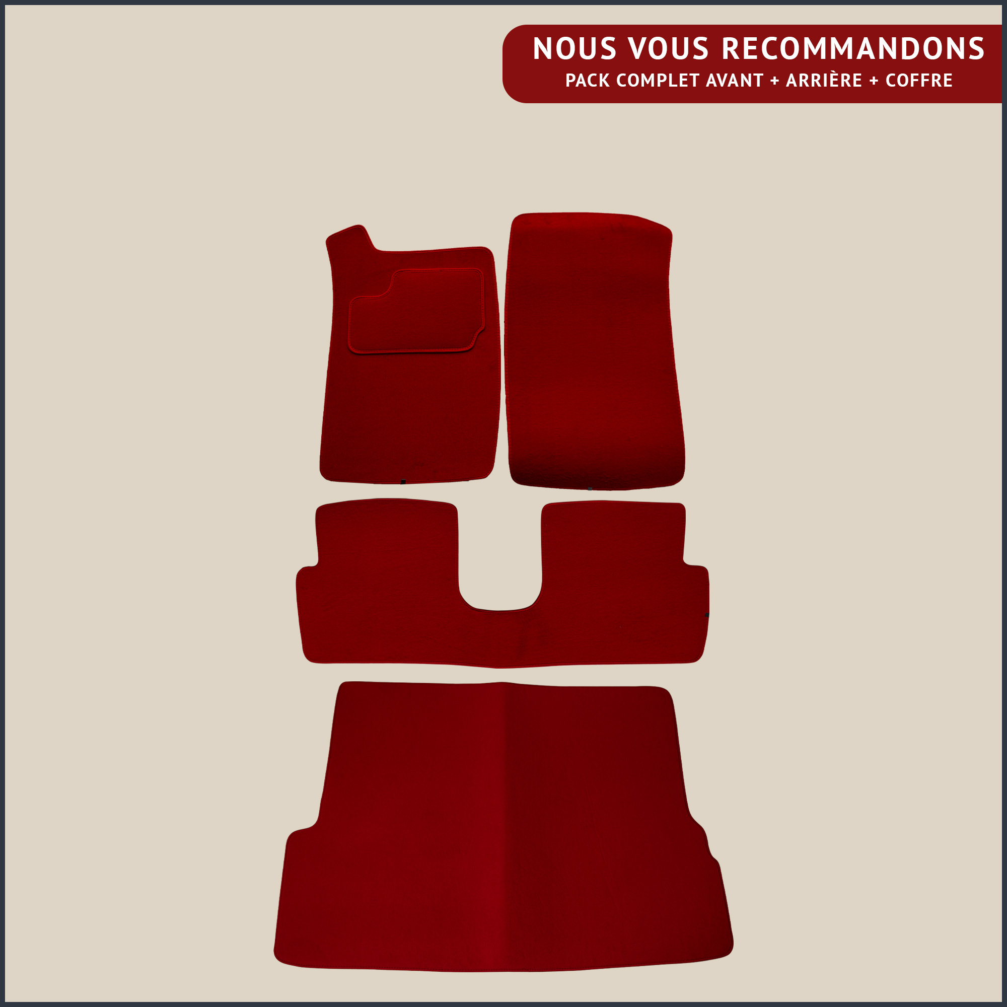 jeu de tapis complet pour peugeot 309