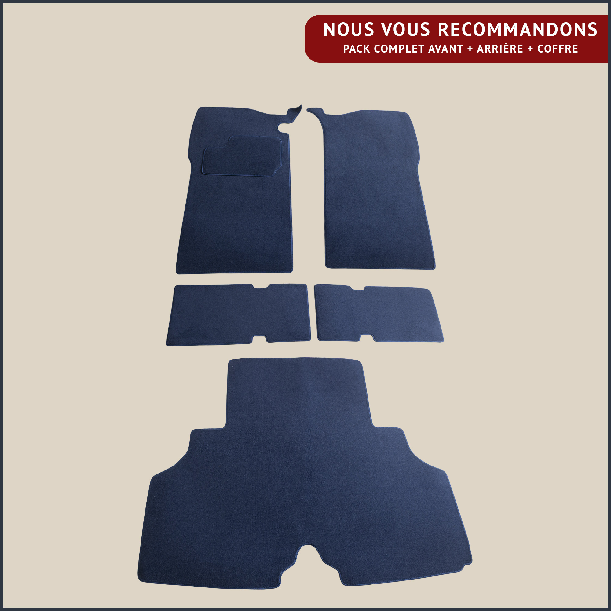 jeu de tapis complet pour peugeot 404 berline