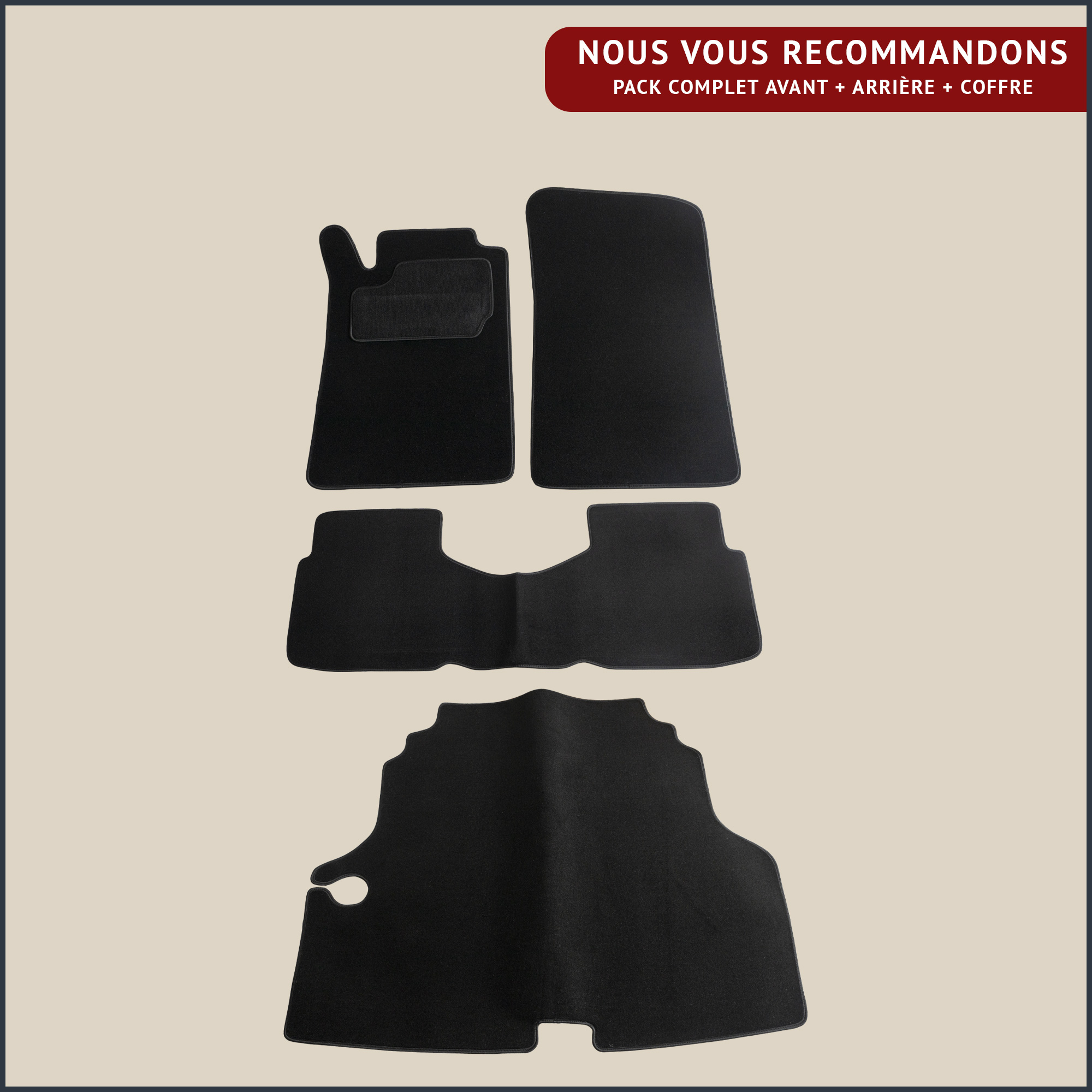 jeu de tapis complet pour peugeot 505