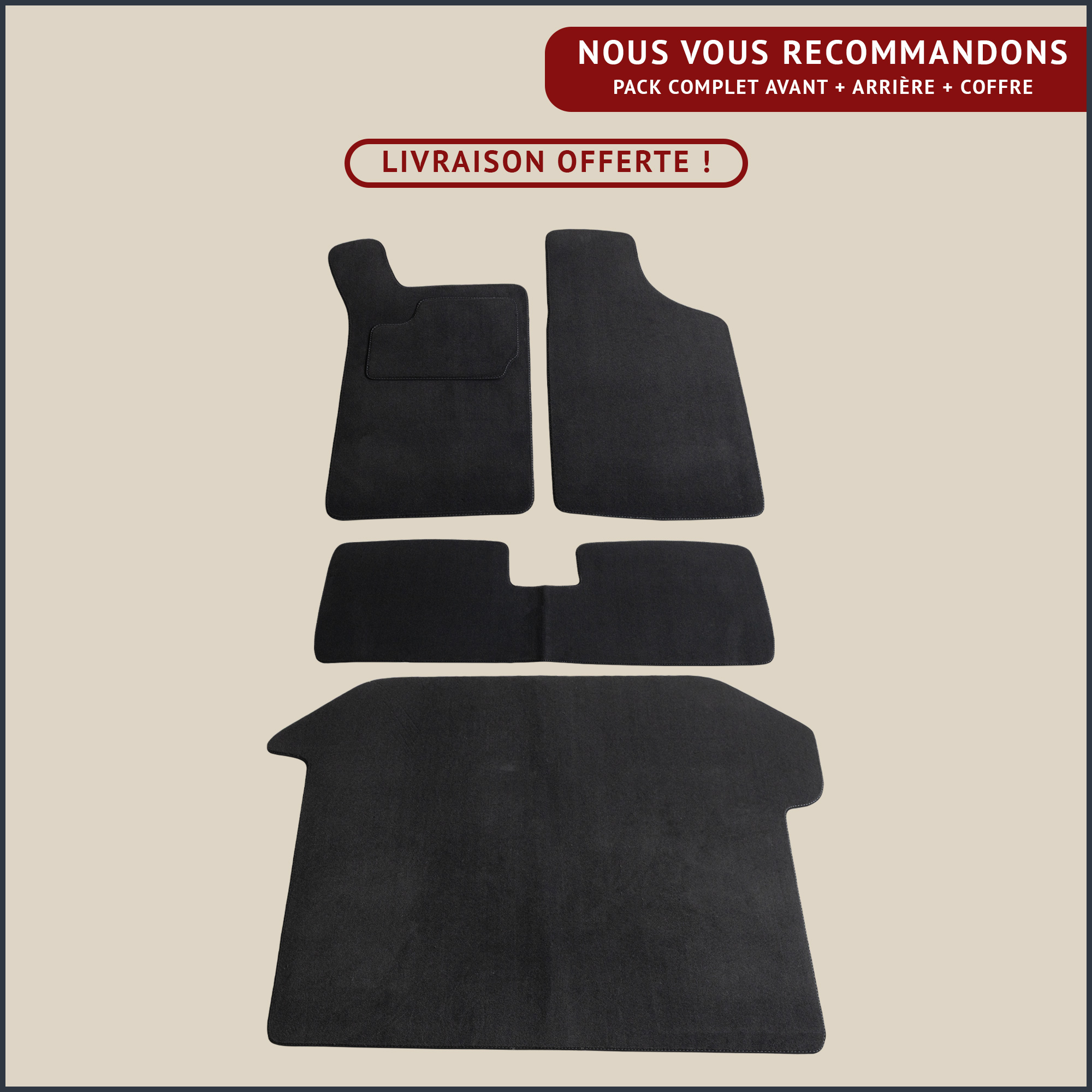 jeu de tapis complet pour renault 21 5 portes