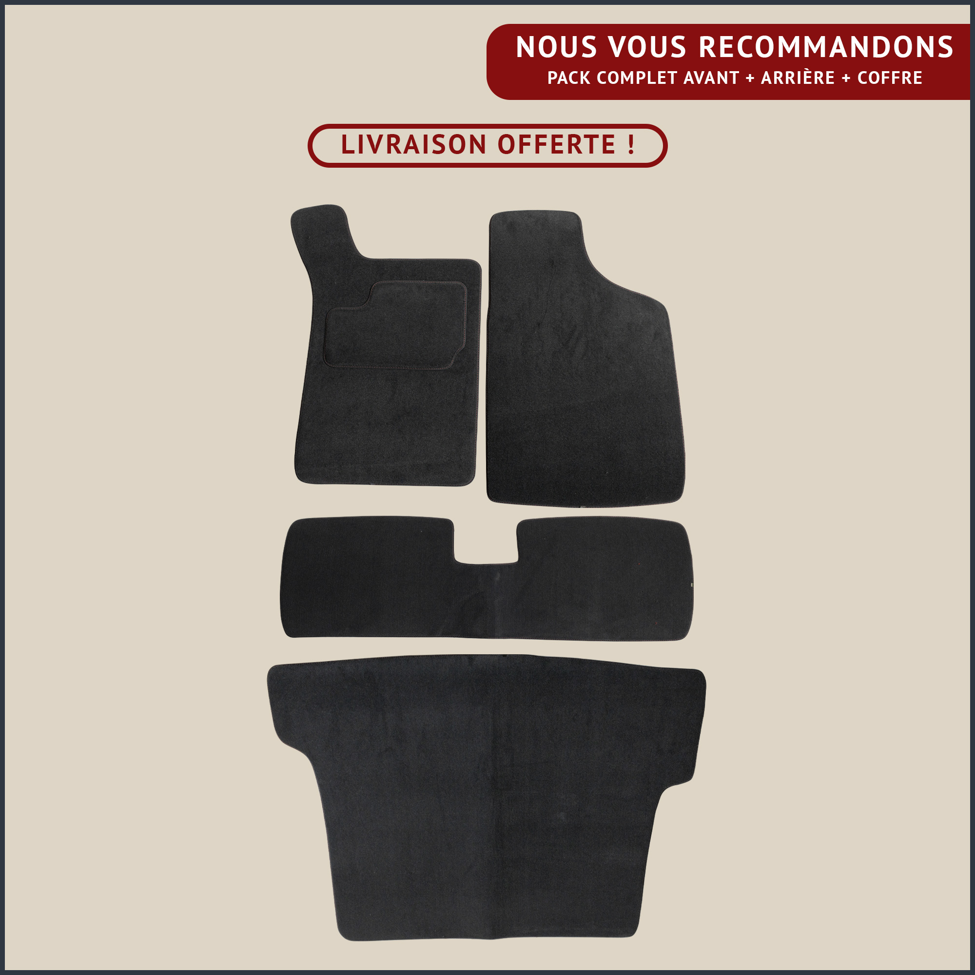 jeu de tapis complet renault 21 4 portes