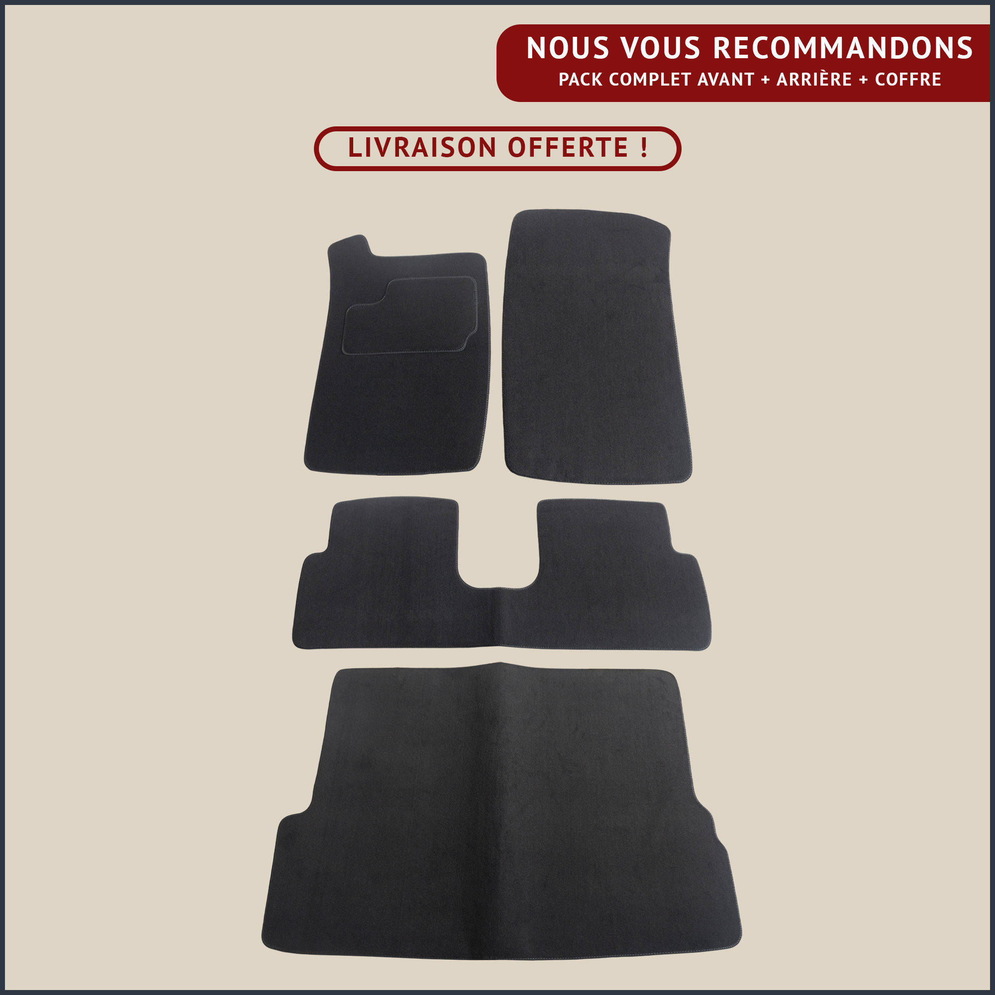 jeu de tapis pour peugeot 309