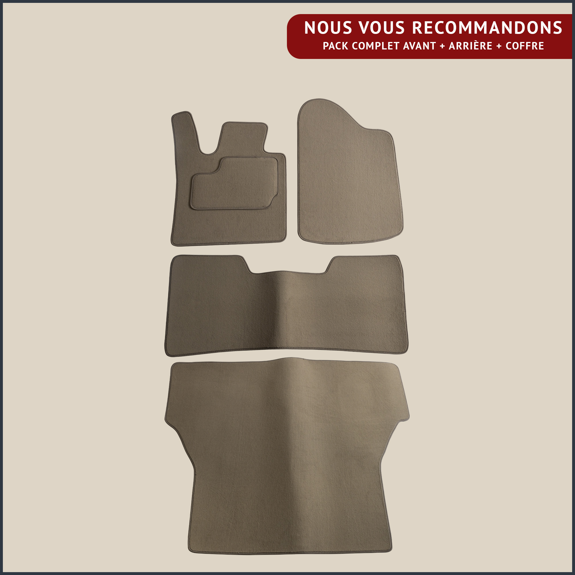 jeu complet beige renault 25
