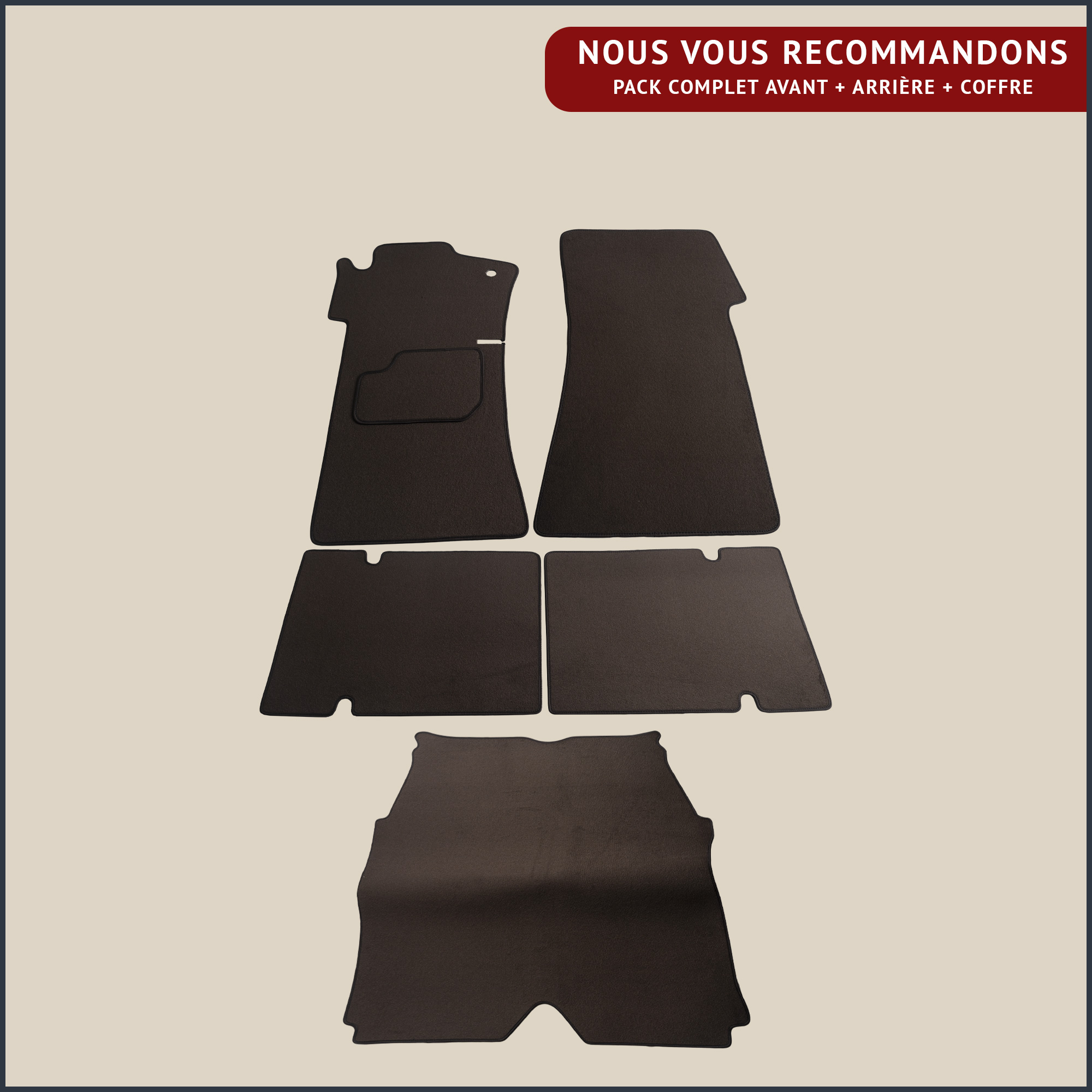 jeu de tapis complet pour mercedes 280 se w108