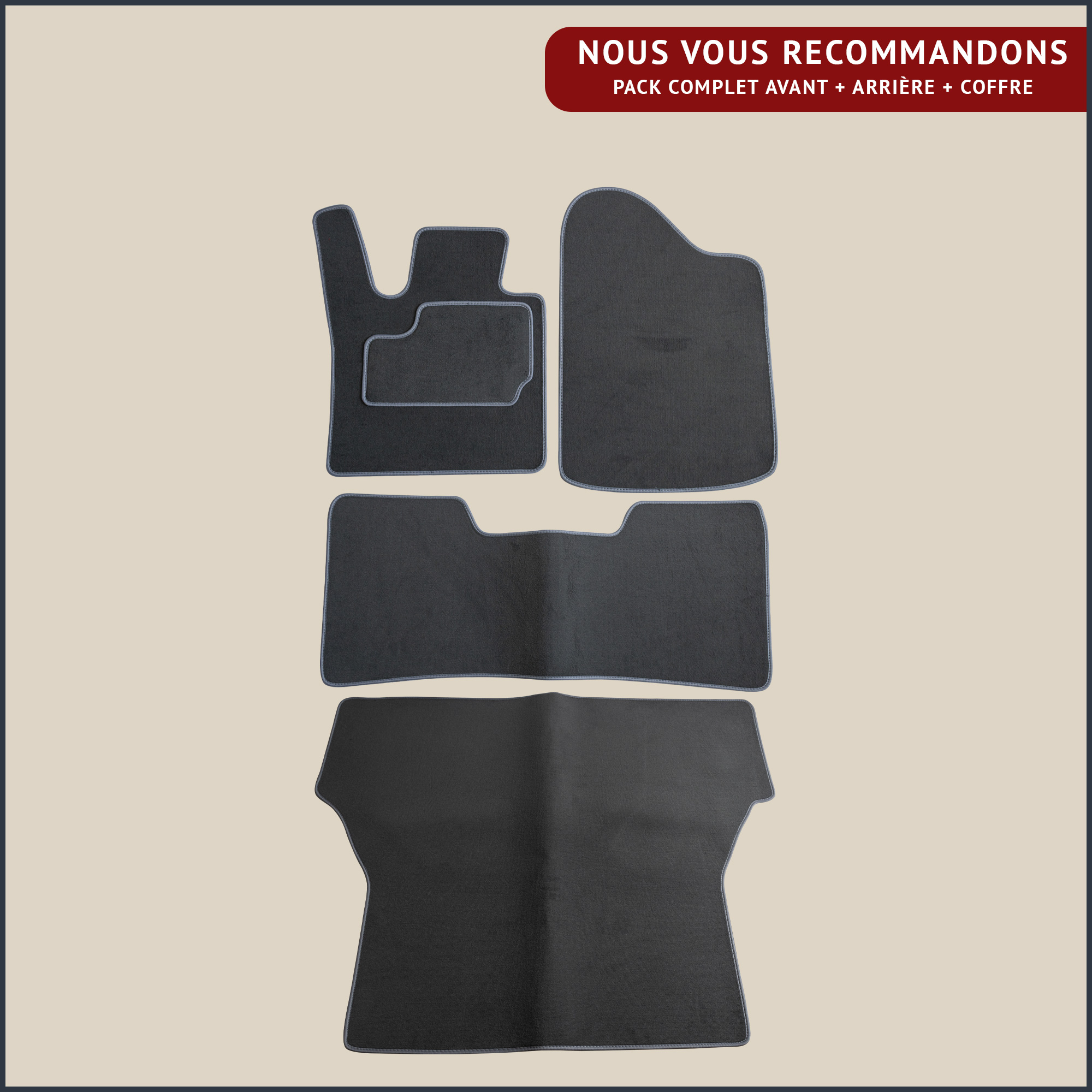 jeu tapis complet pour renault 25