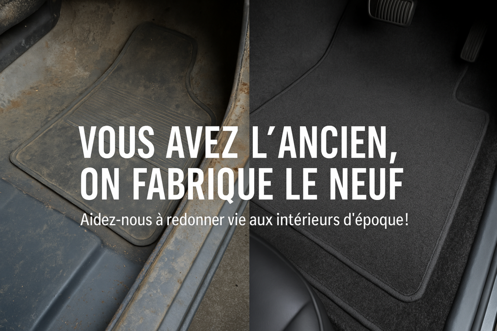 tapis sur-mesure voitures anciennes