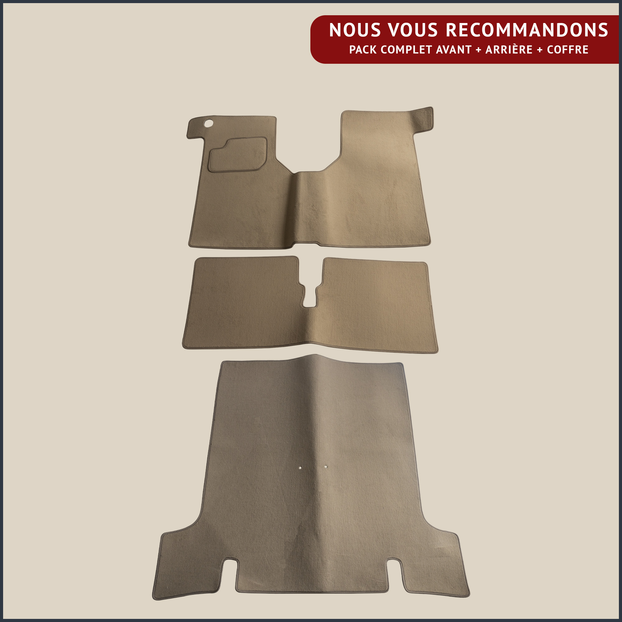 jeu de tapis beige renault 4