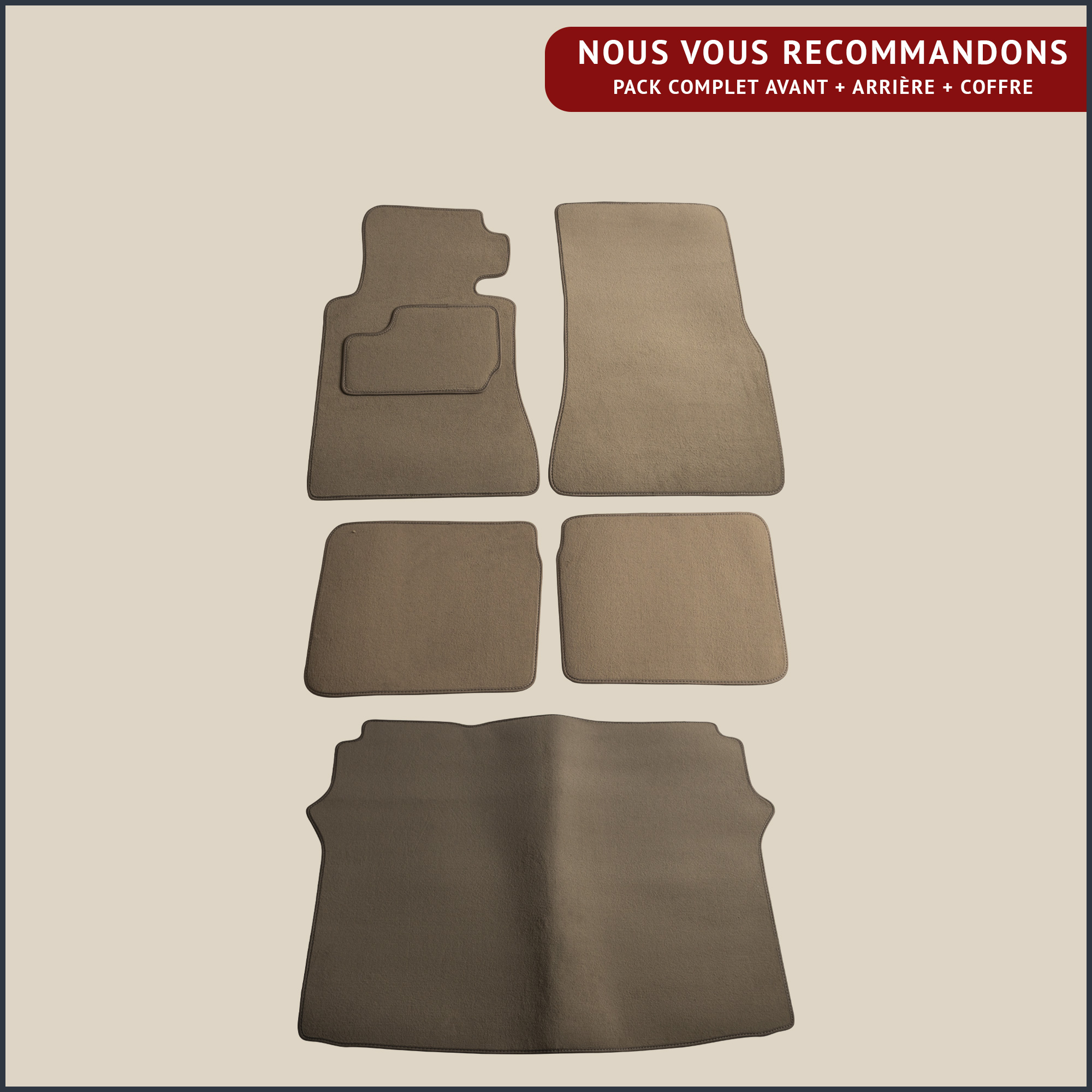 jeu de tapis complet pour mercedes se w126