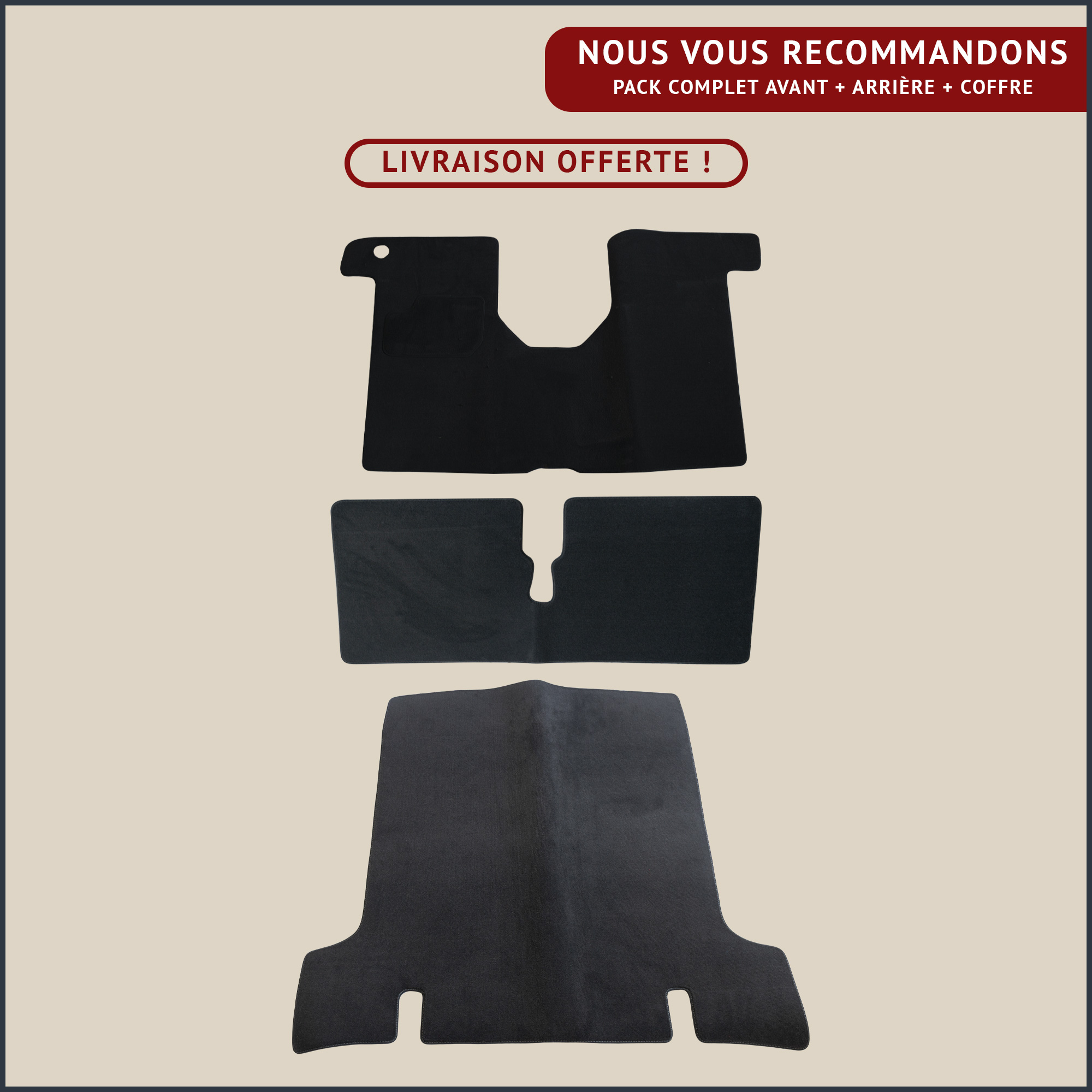 jeu de tapis complet renault 4