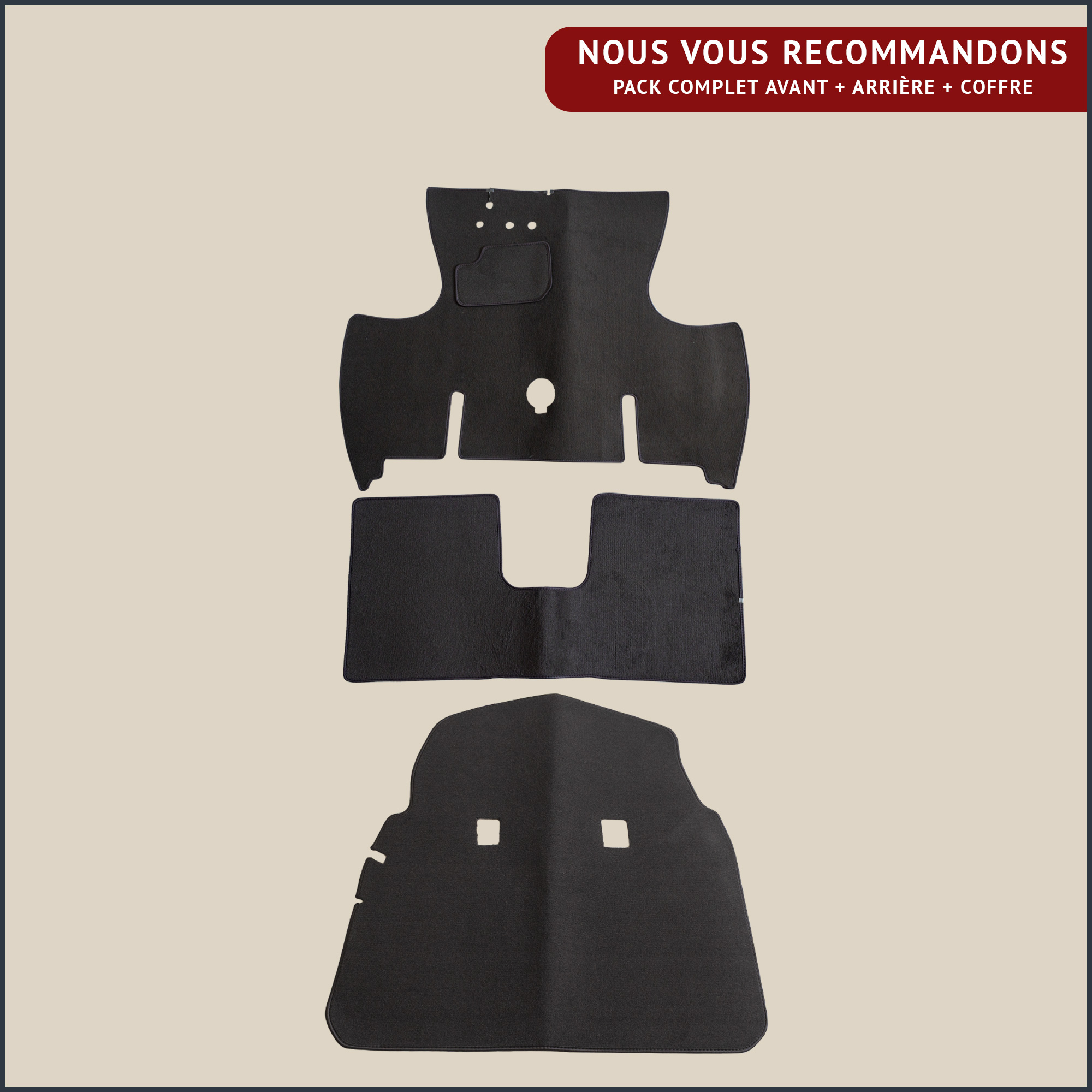 jeu de tapis complet pour renault 4cv